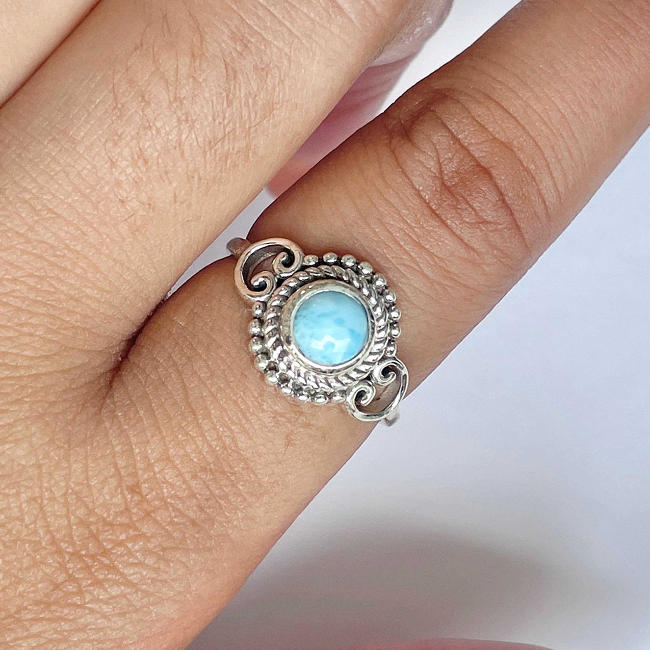 Larimar Ring-(LAR-RDR-782.)