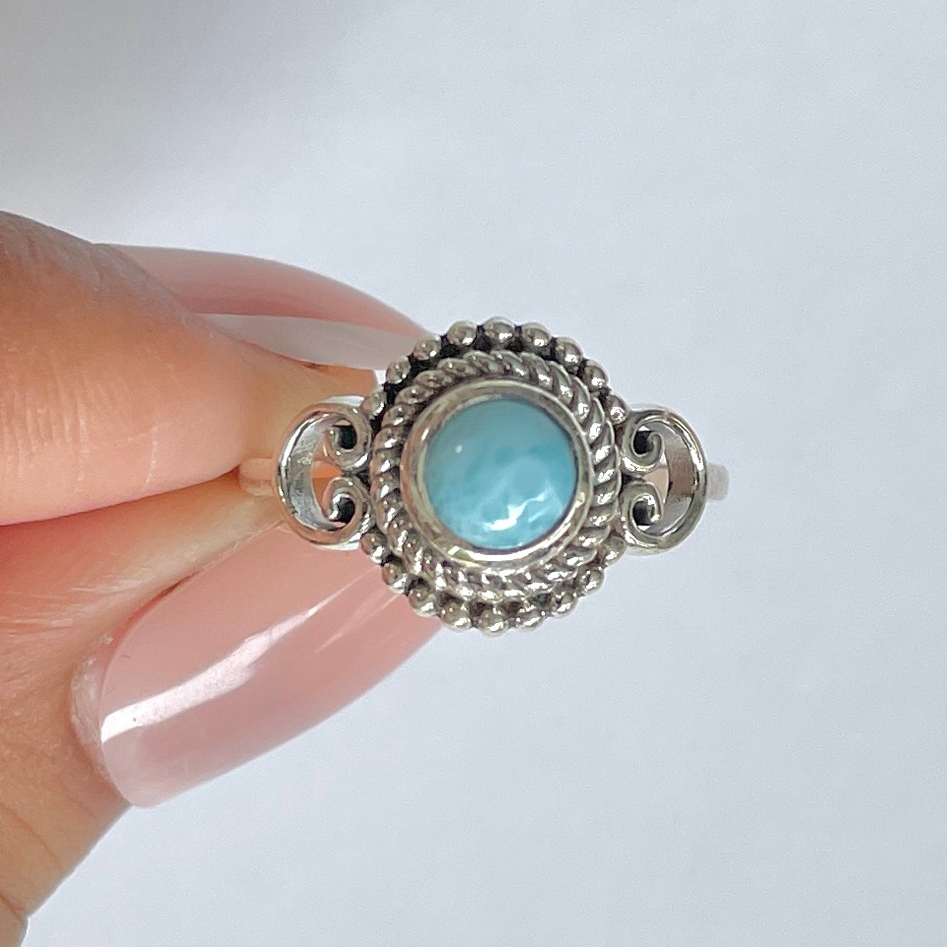 アクセサリー Larimar ring Larimar Ring Lily | 100% Handmade Jewelry | The Larimar Shop