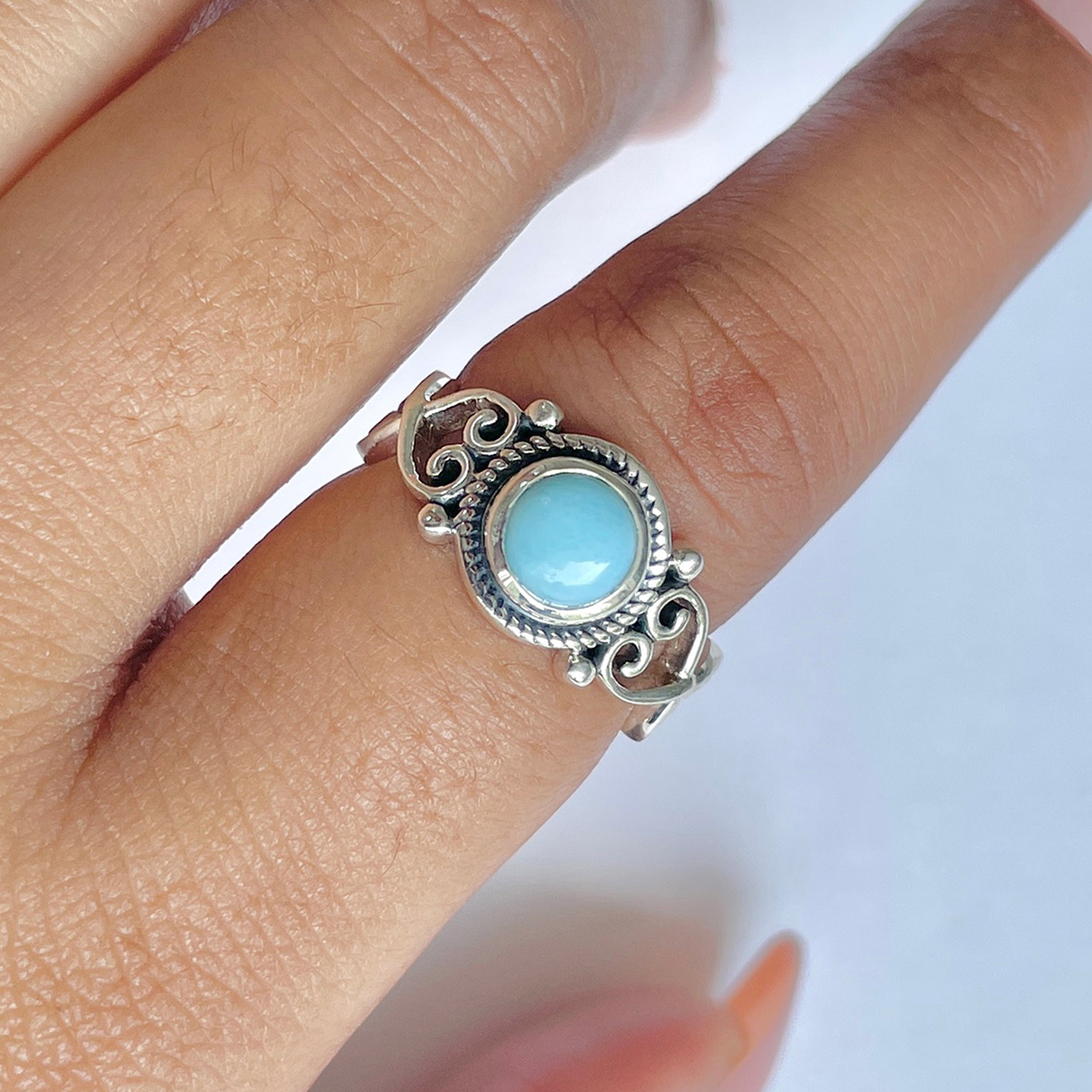Larimar Ring-(LAR-RDR-828.)