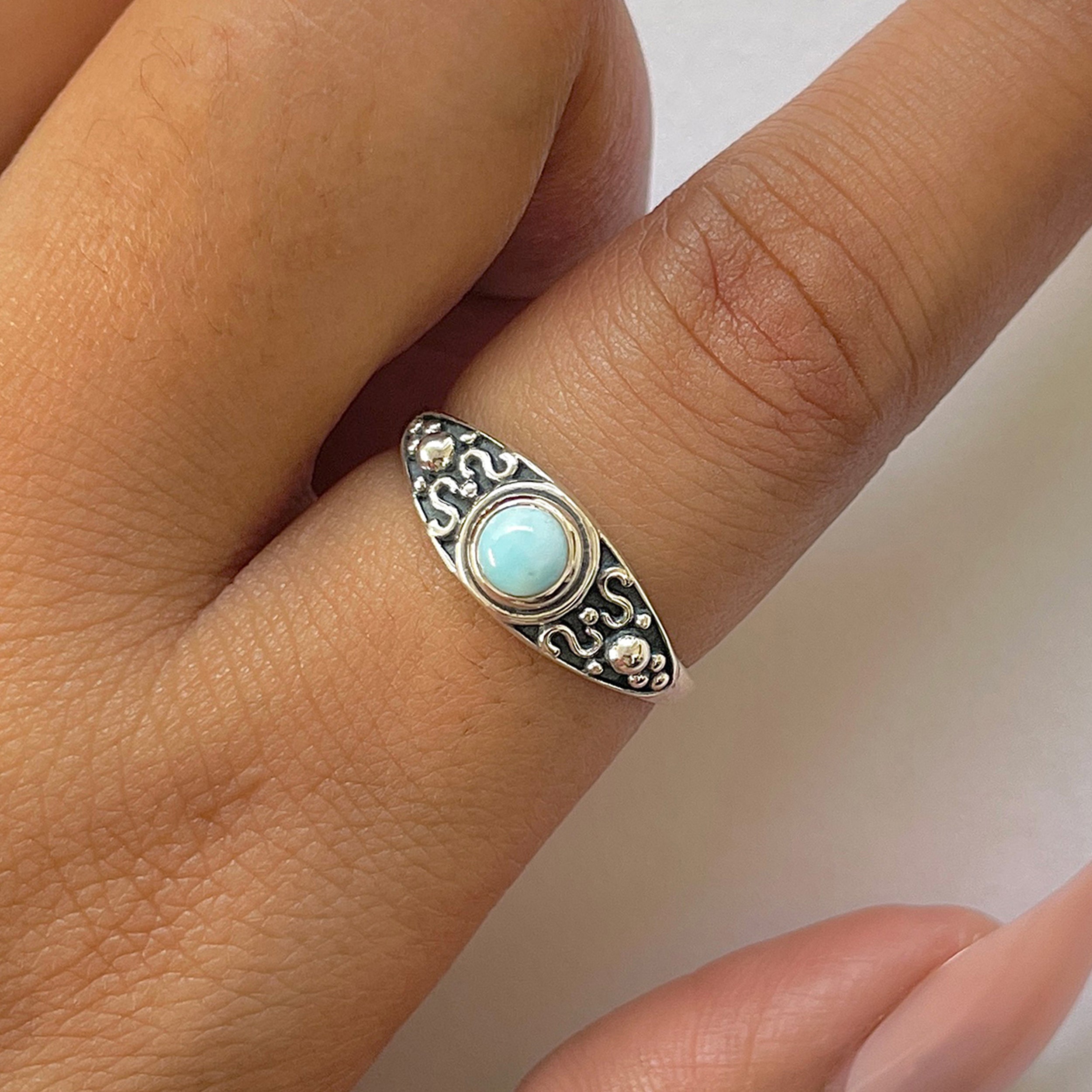 Larimar Ring-(LAR-RDR-837.)