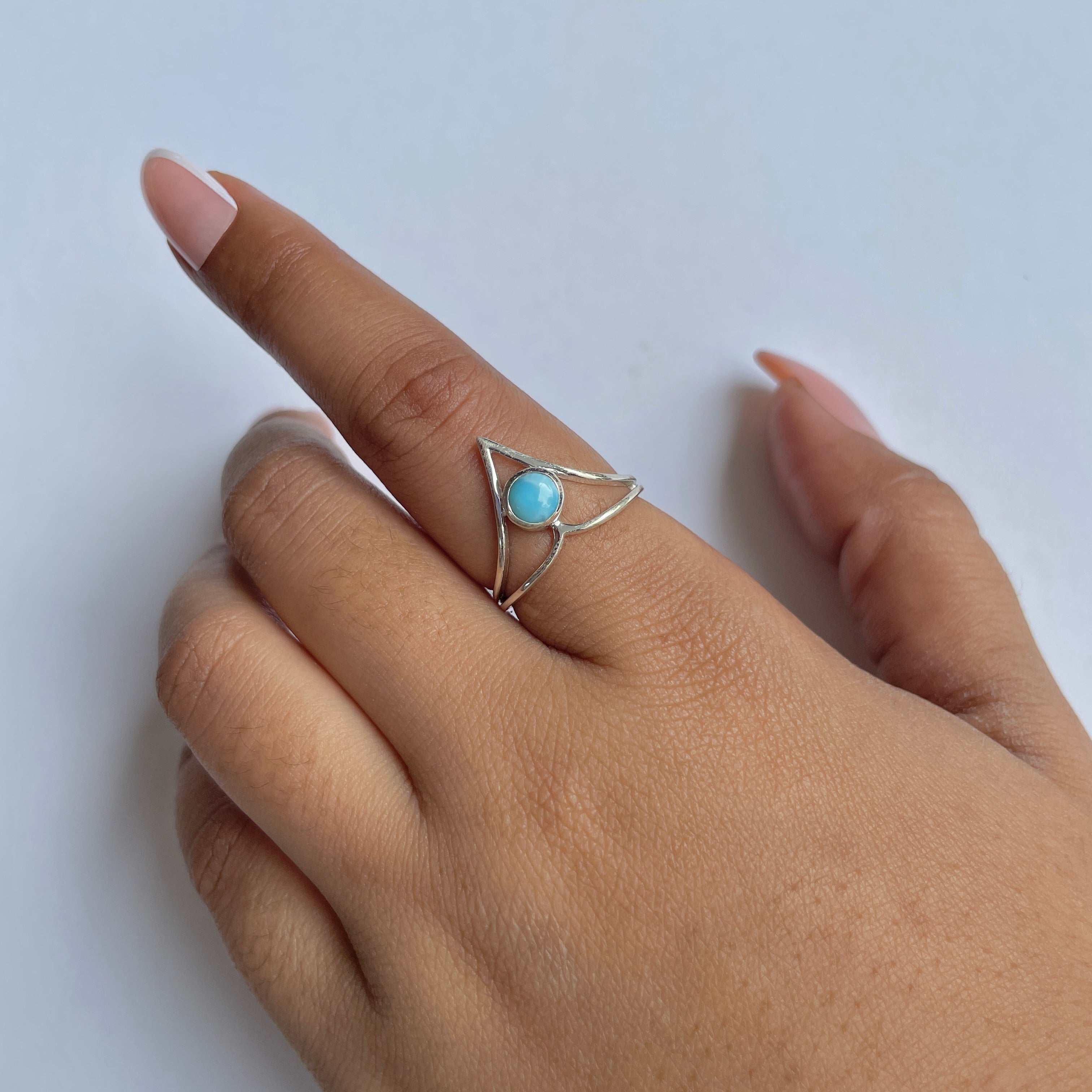 Larimar Ring-(LAR-RDR-843.)