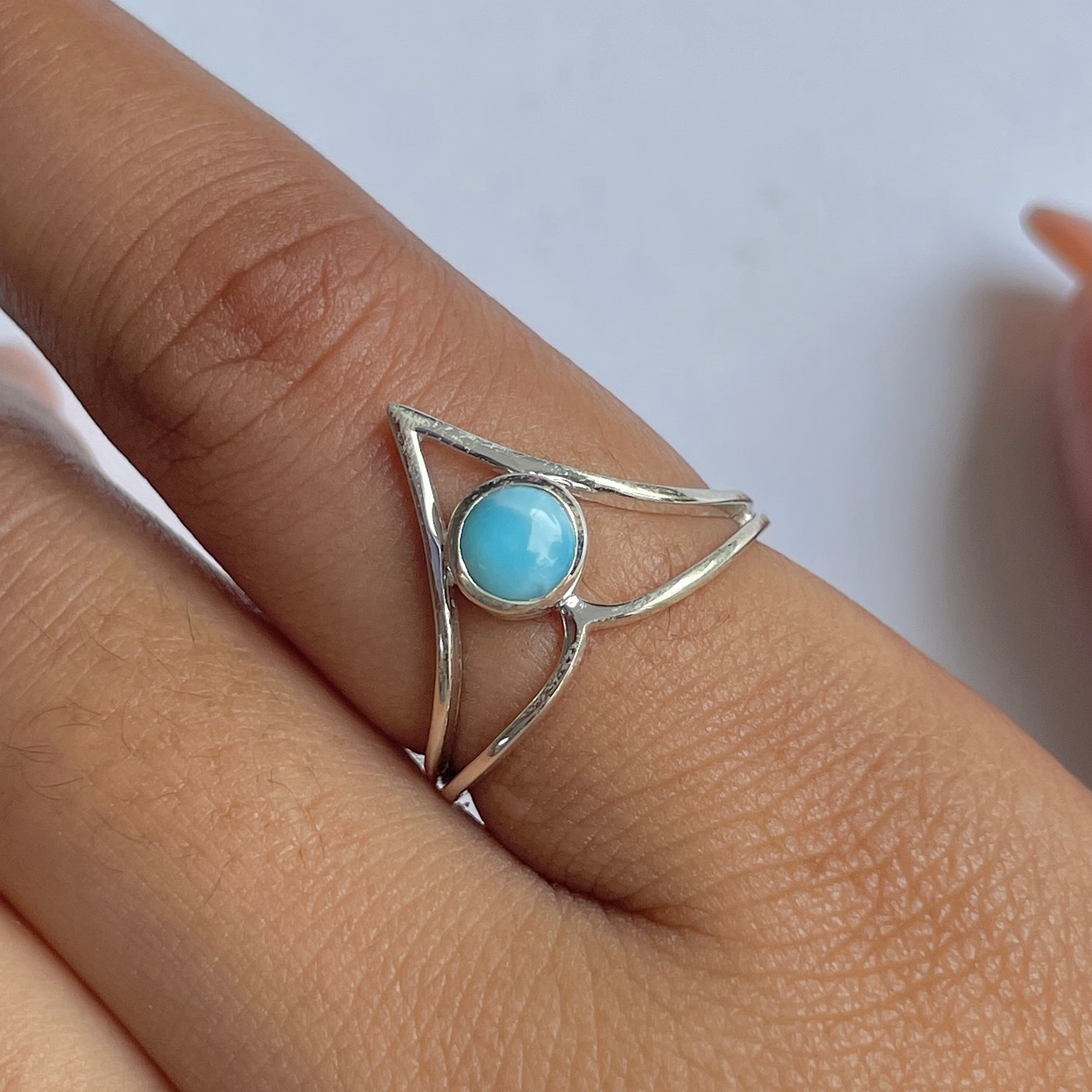 Larimar Ring-(LAR-RDR-843.)