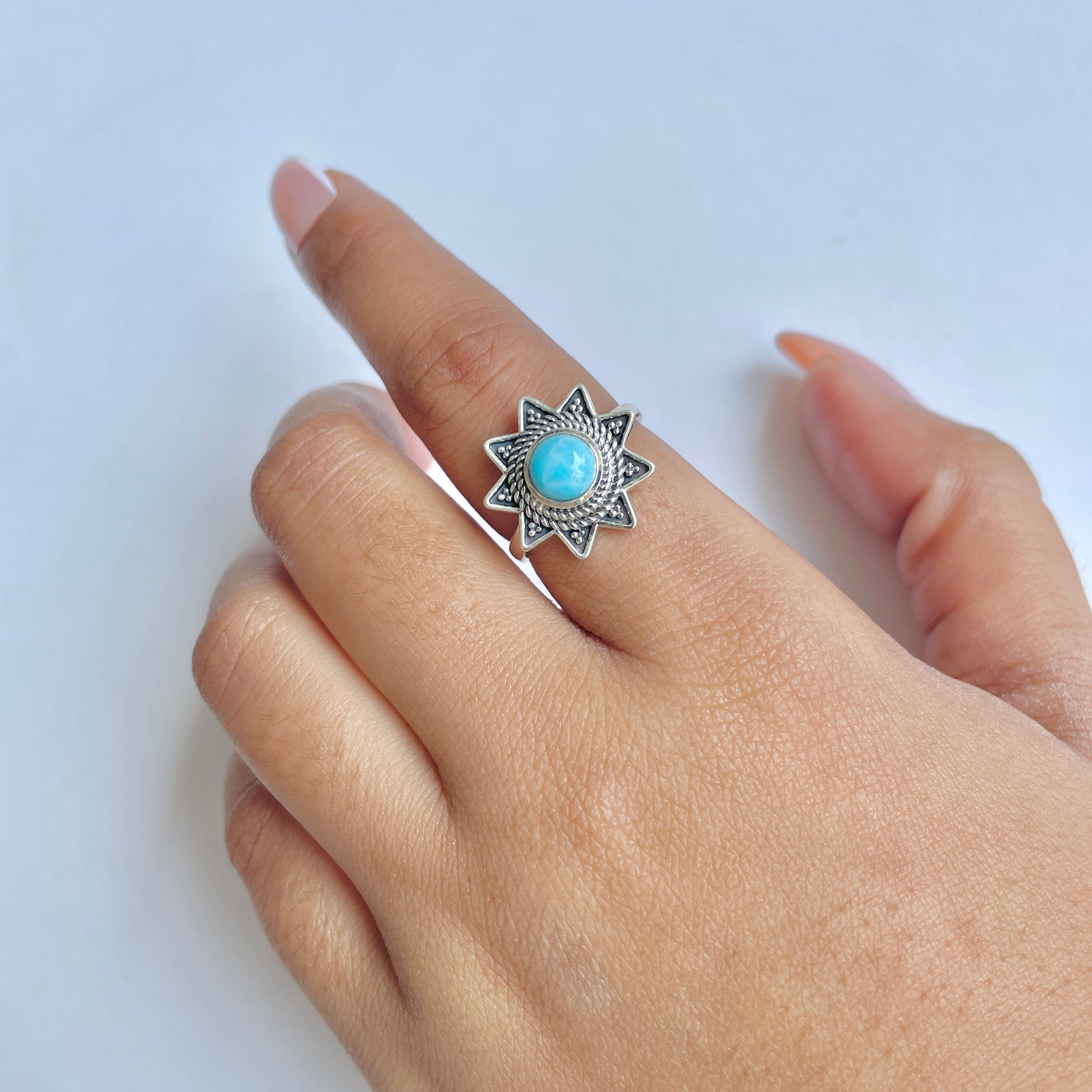 Larimar Ring-(LAR-RDR-849.)