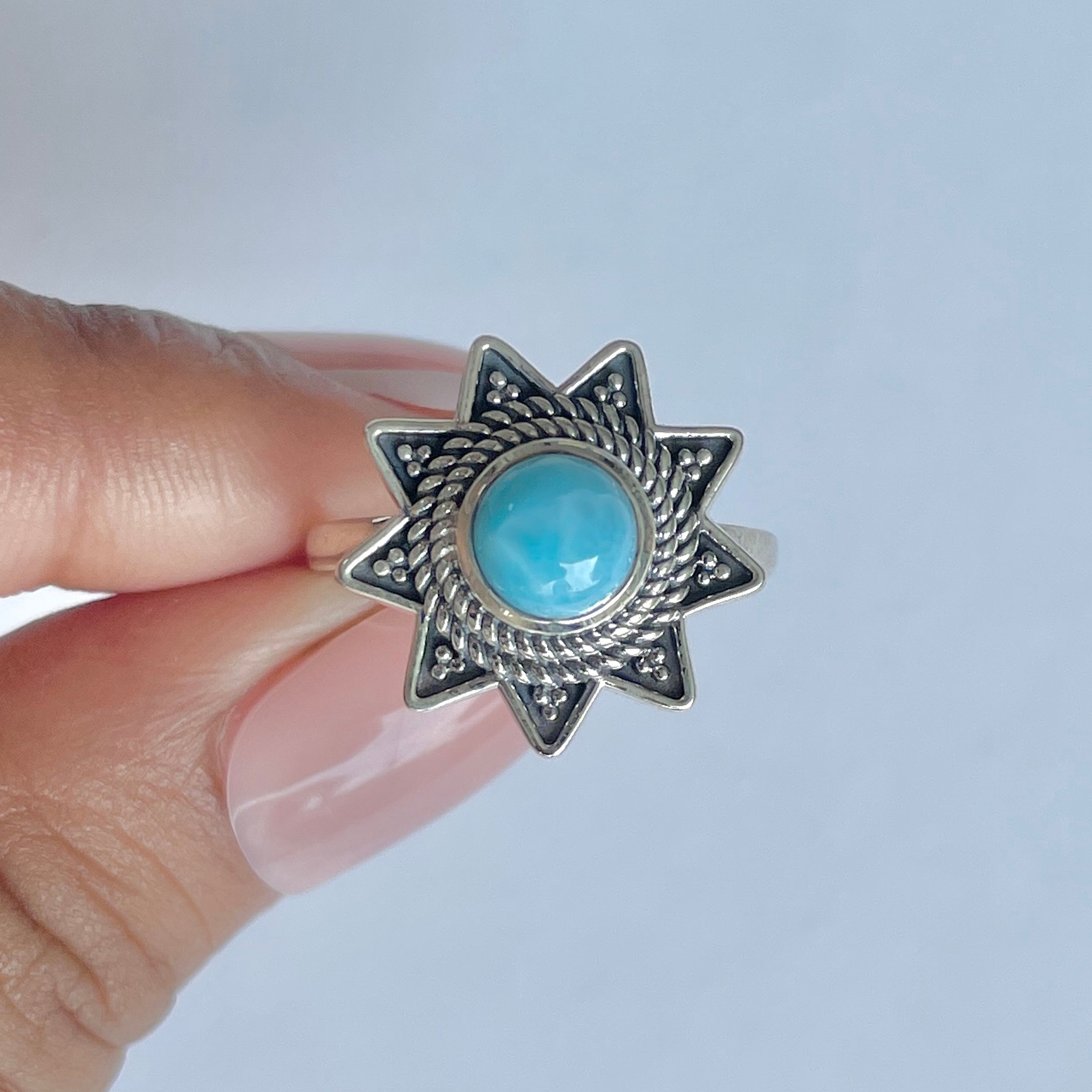 Larimar Ring-(LAR-RDR-849.)