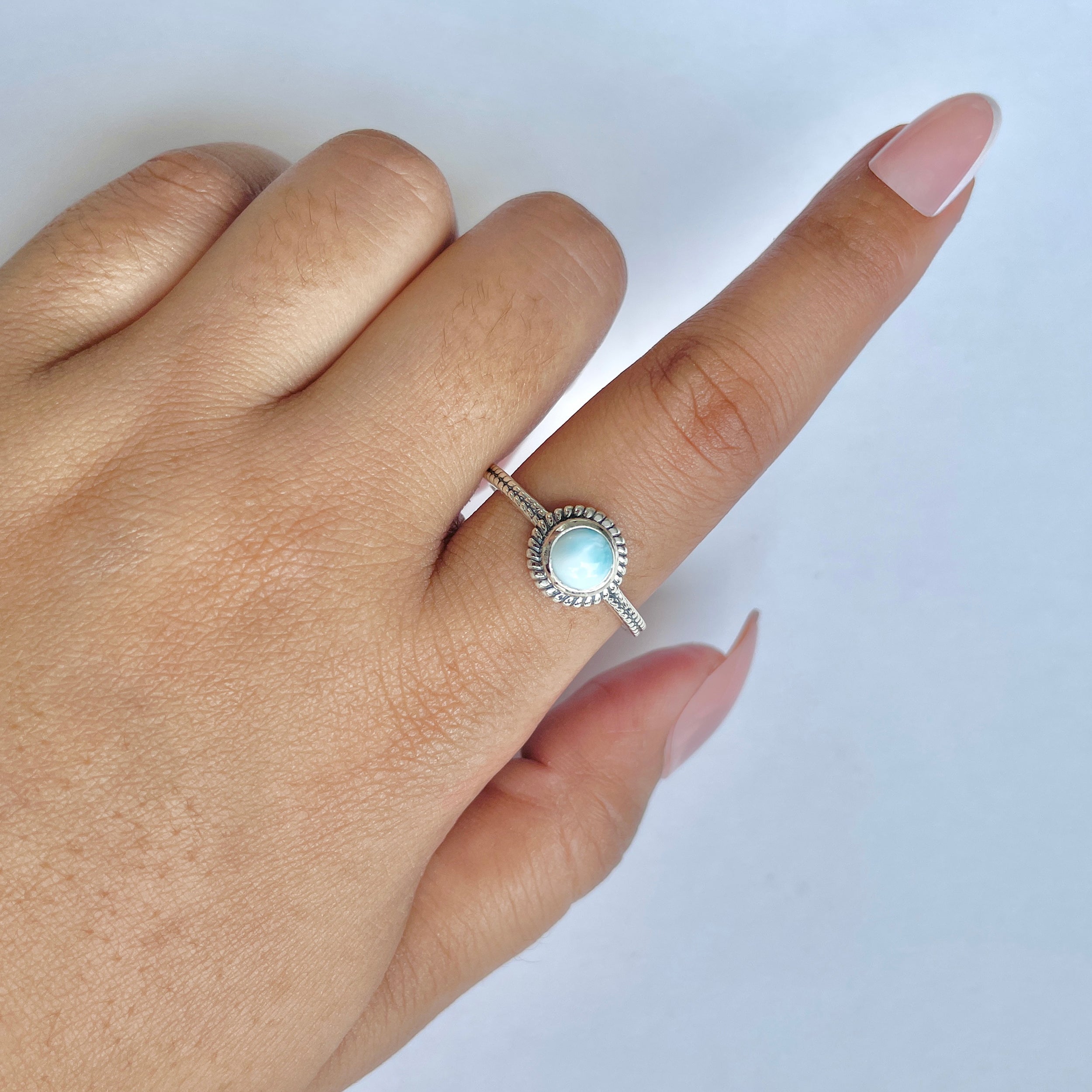 Larimar Ring-(LAR-RDR-895.)