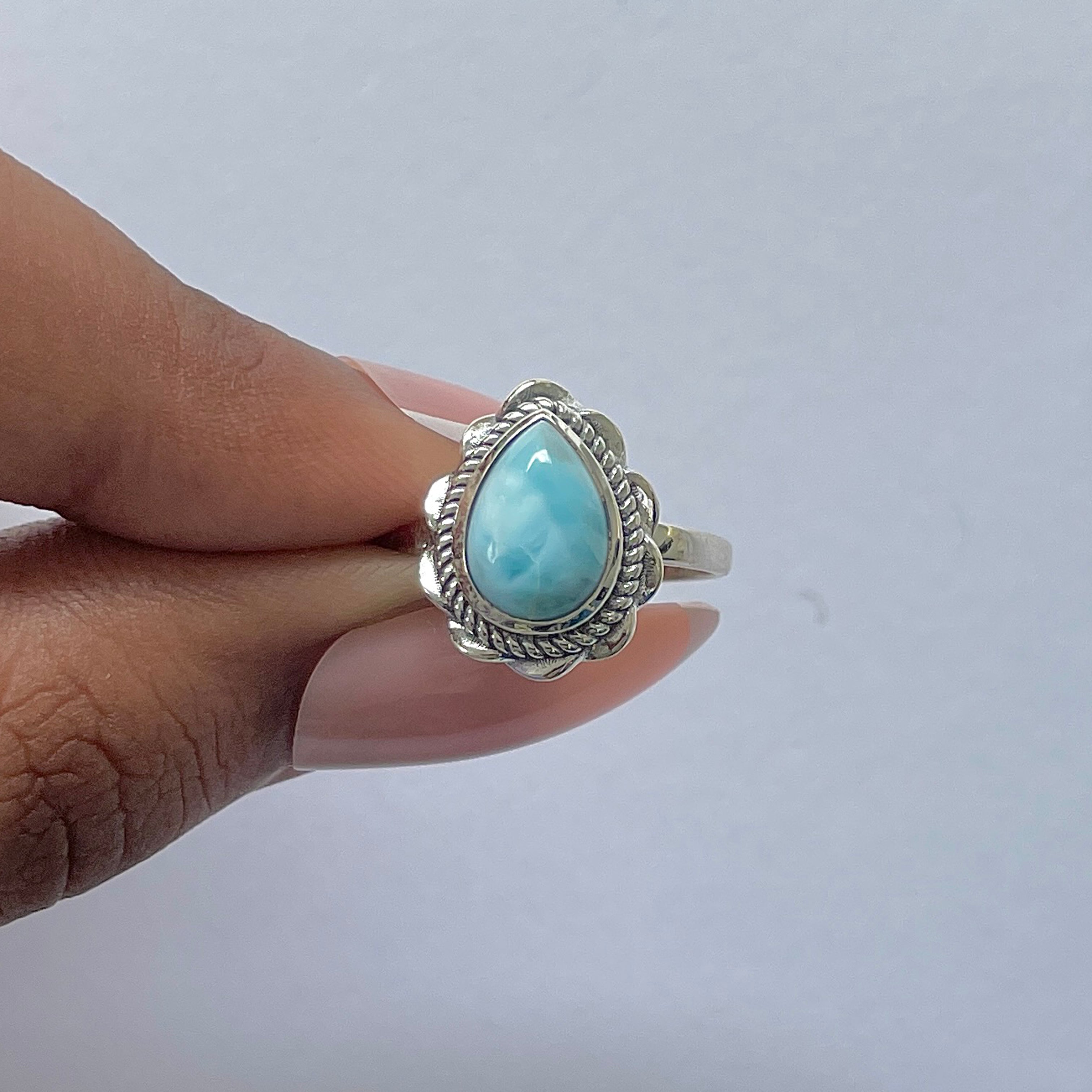 Larimar Ring-(LAR-RDR-897.)