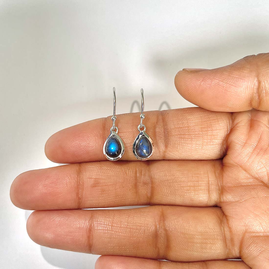 Labradorite Earring-(LBD-RDE-999)