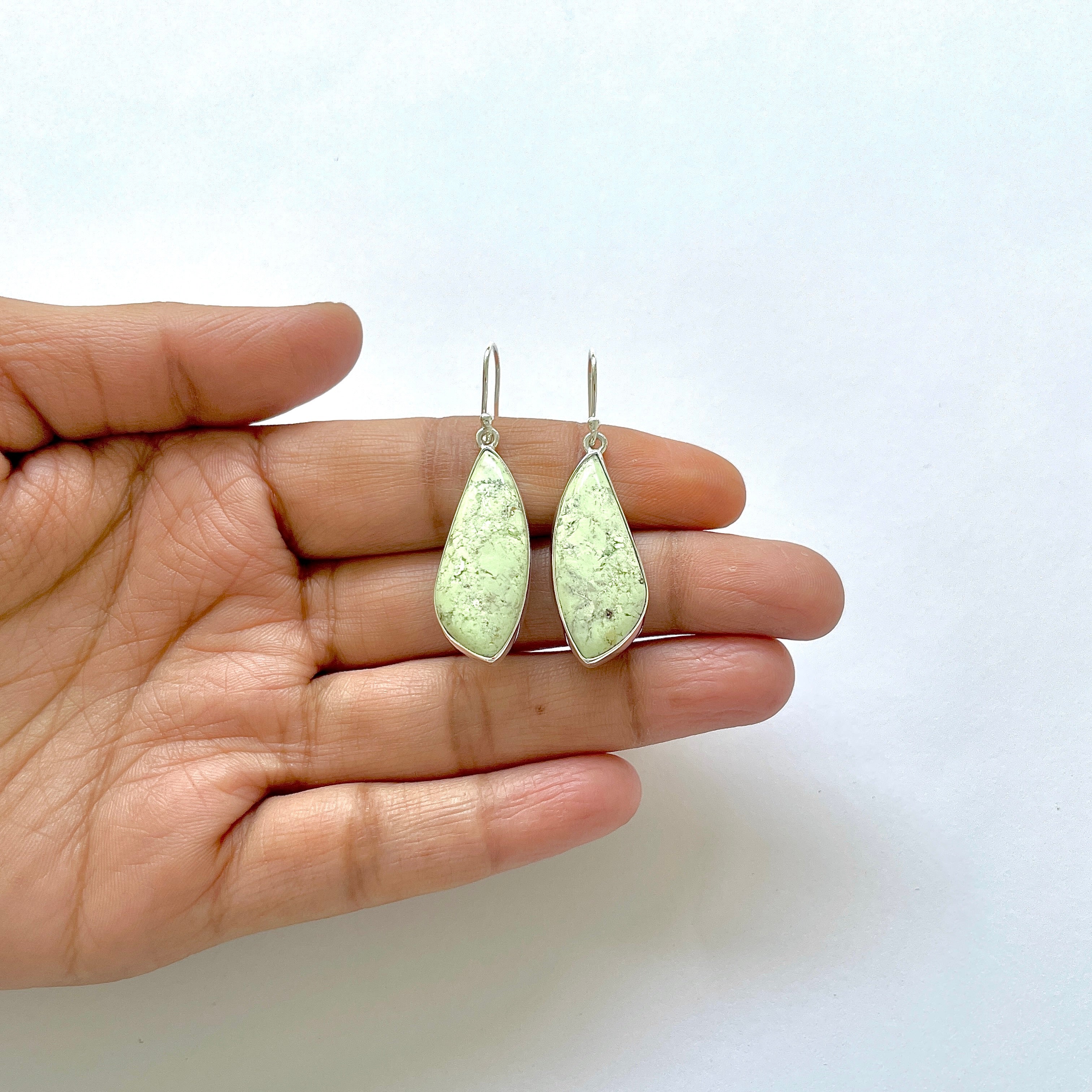 Lemon Chrysoprase Earring-(LCP-3-16)