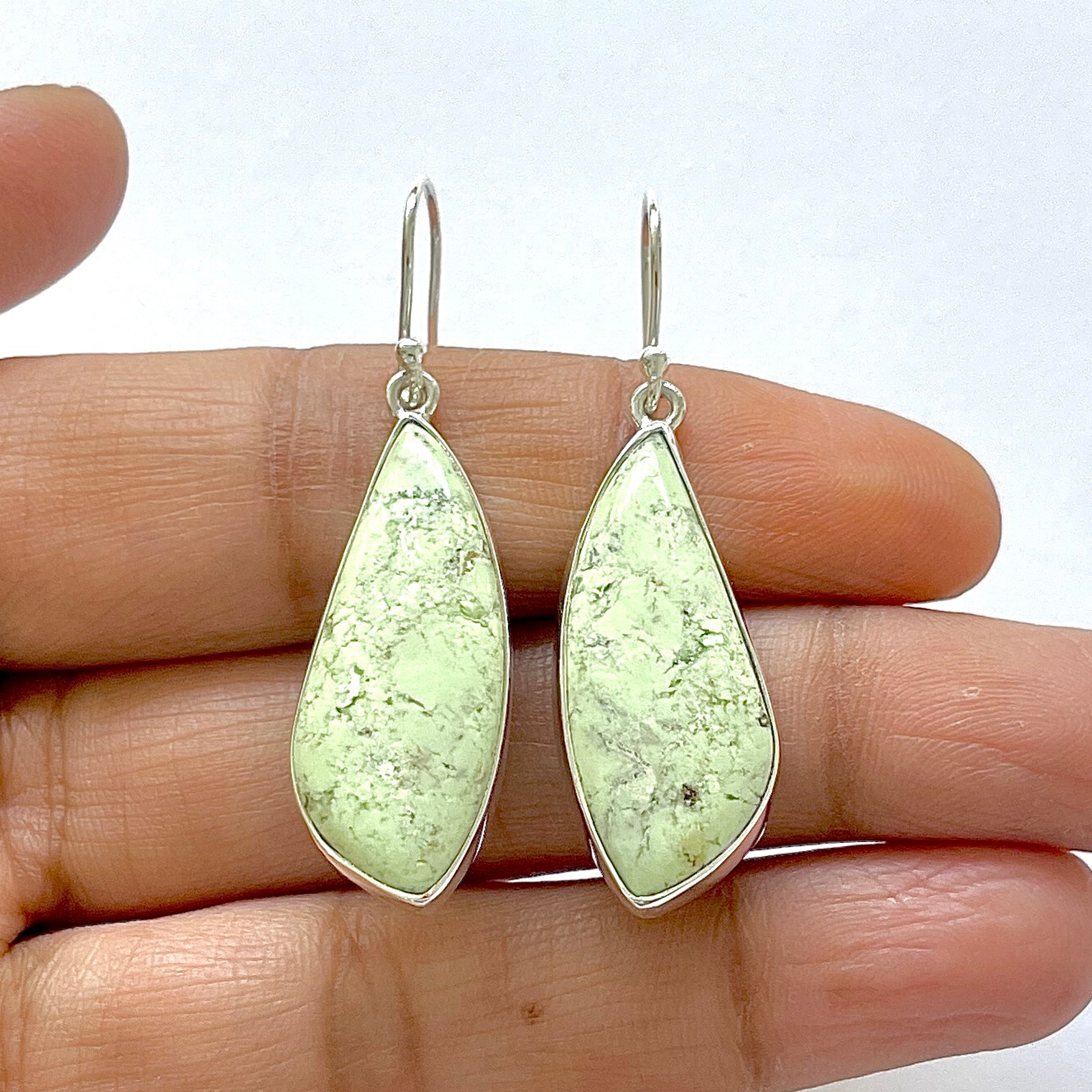 Lemon Chrysoprase Earring-(LCP-3-16)