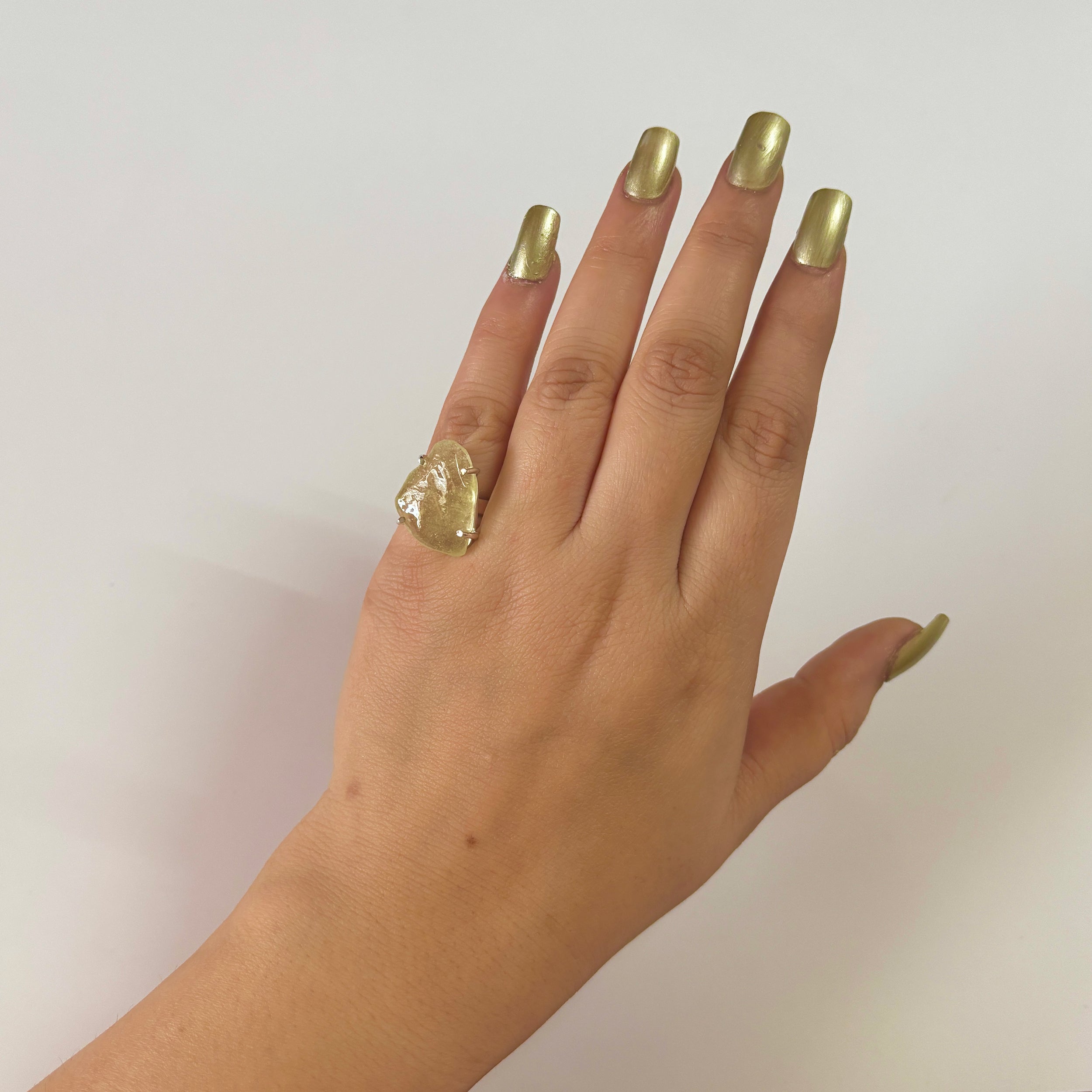 Libyan Desert Glass Ring-(LDG-2-1)