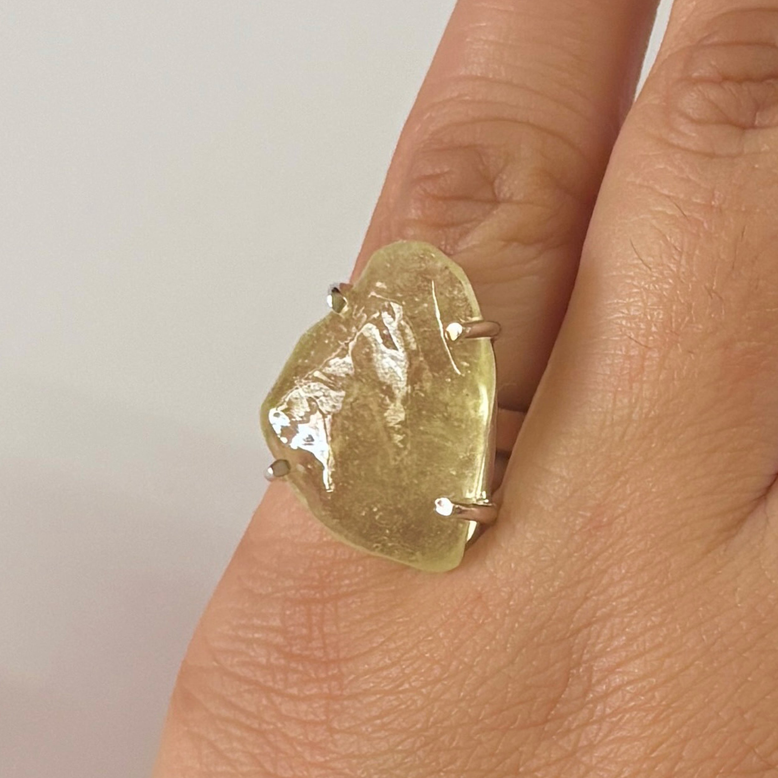 Libyan Desert Glass Ring-(LDG-2-1)