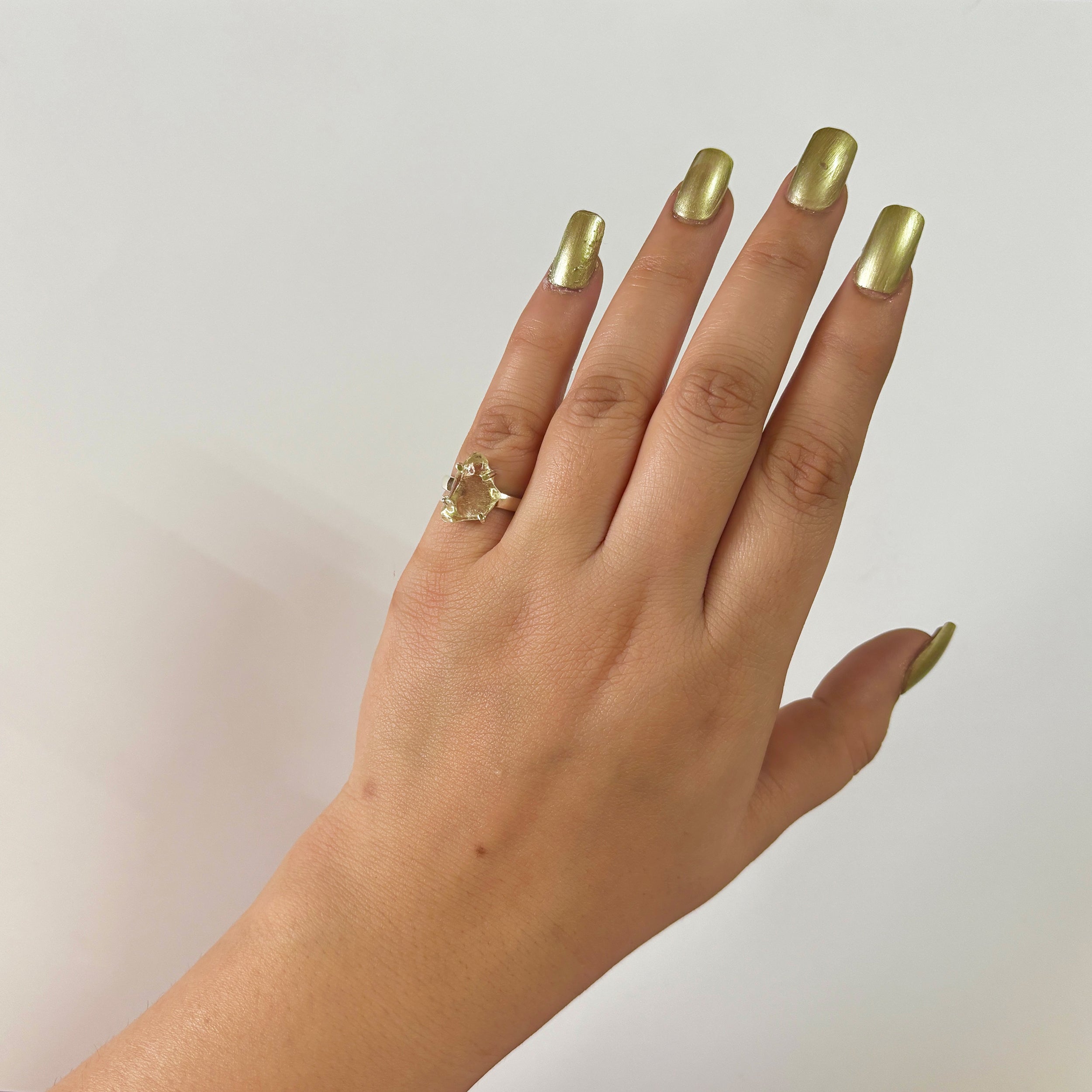Libyan Desert Glass Ring-(LDG-2-11)