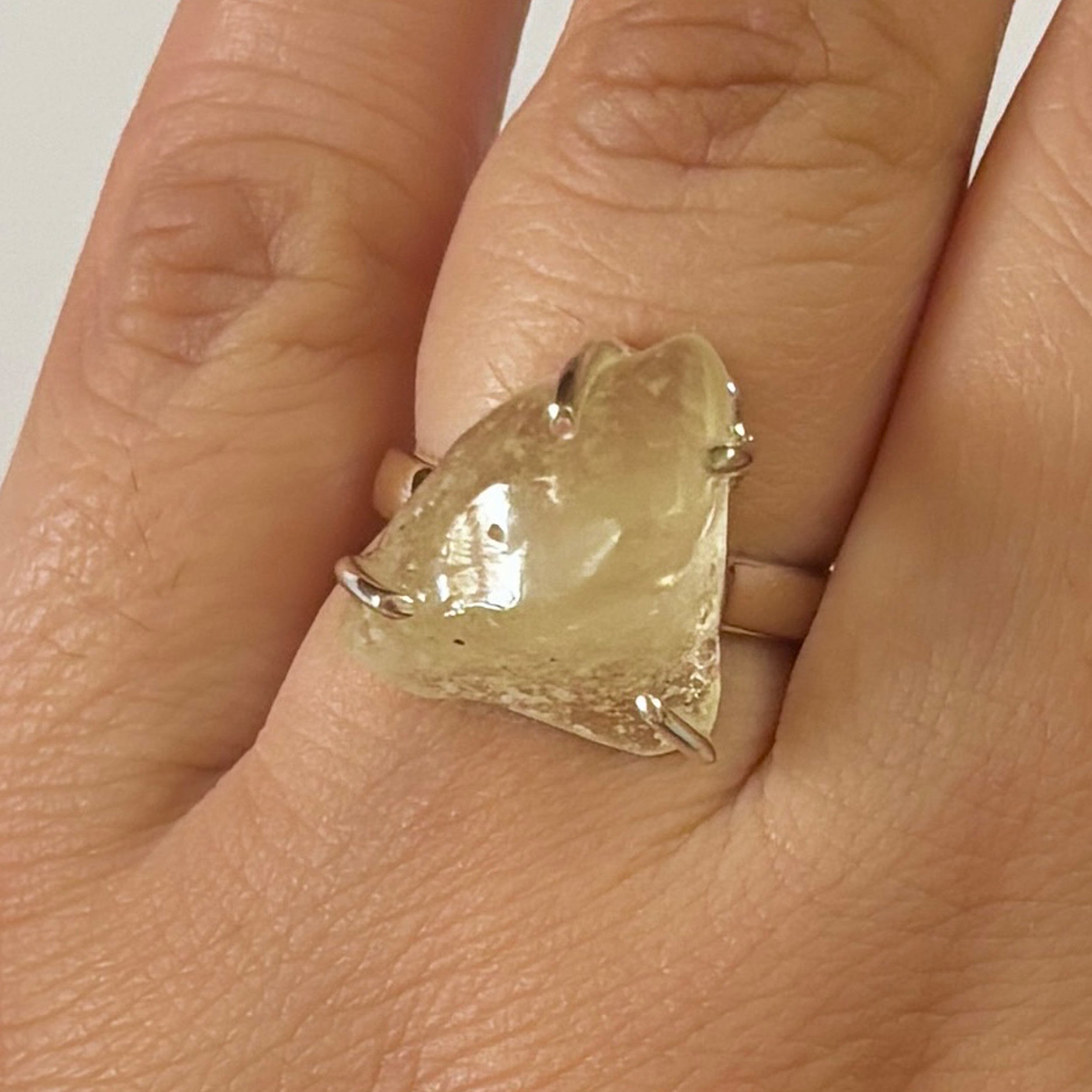 Libyan Desert Glass Ring-(LDG-2-13)