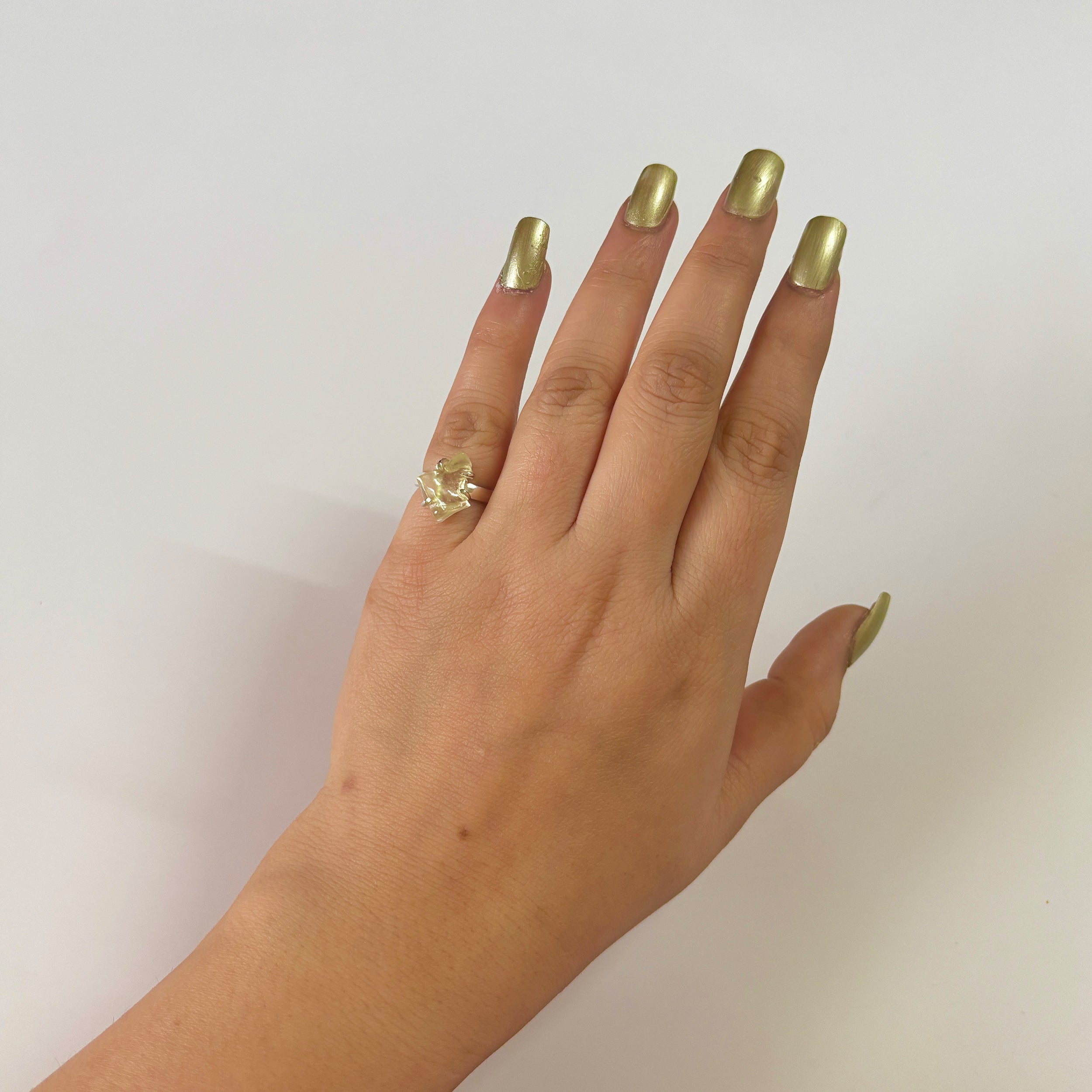 Libyan Desert Glass Ring-(LDG-2-19)