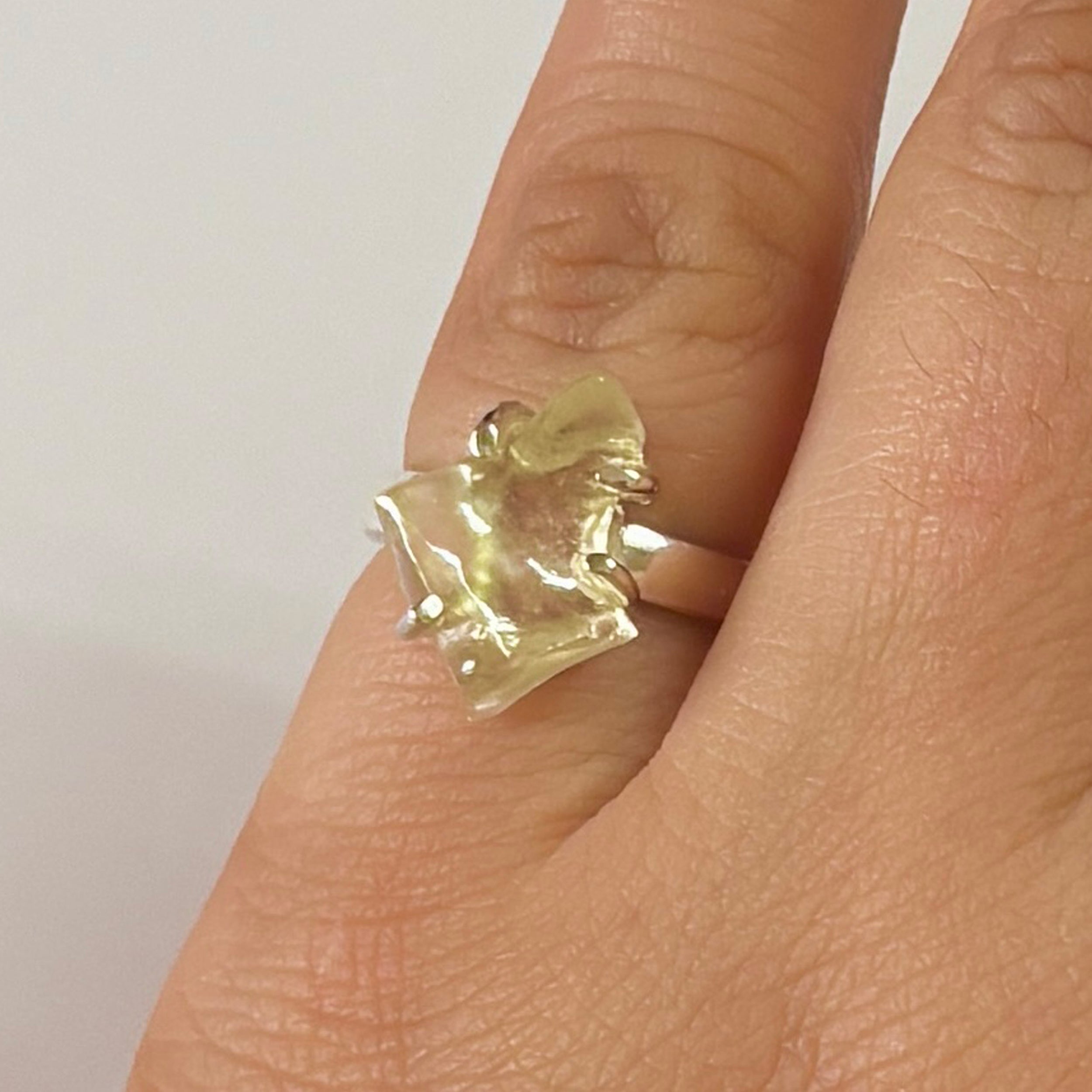 Libyan Desert Glass Ring-(LDG-2-19)