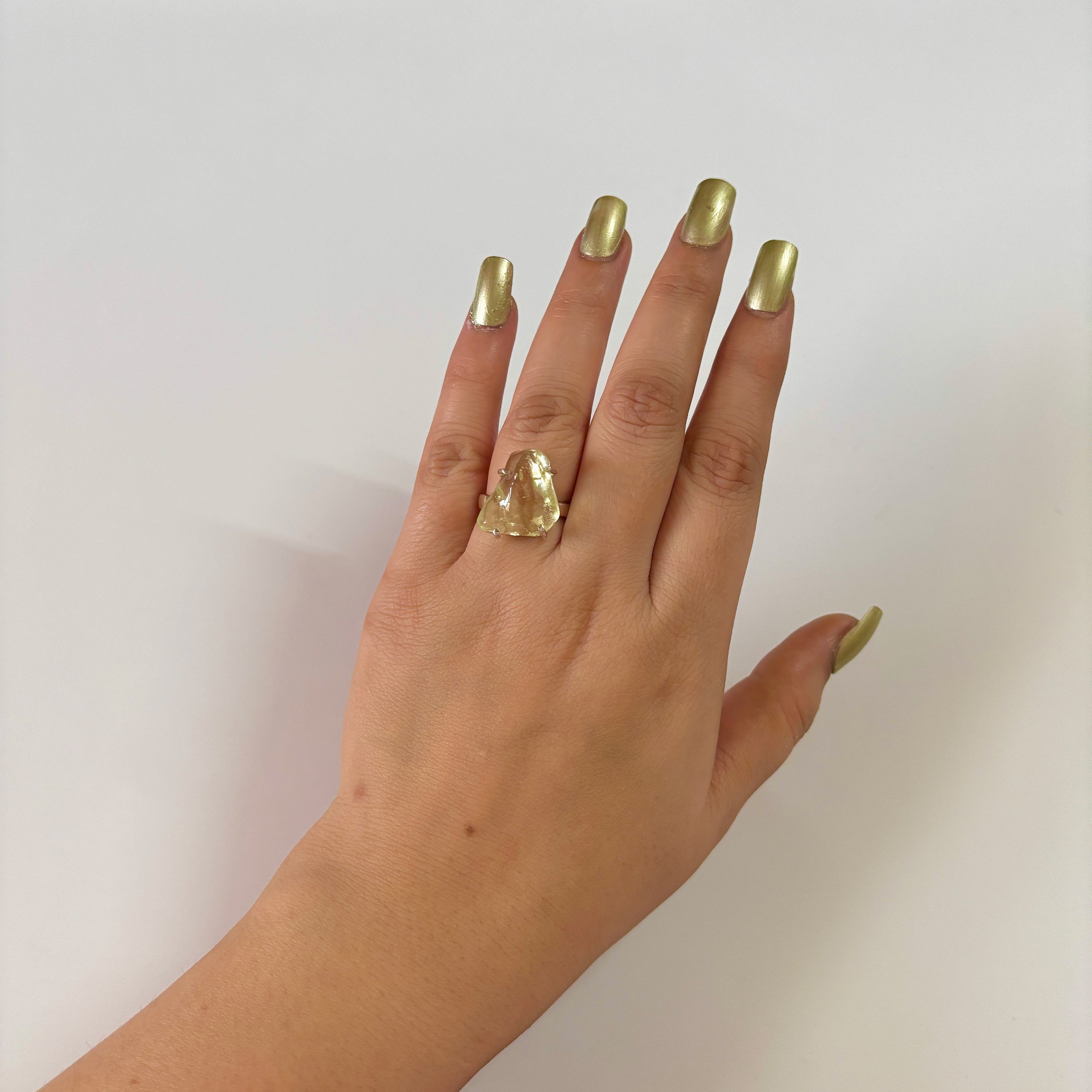 Libyan Desert Glass Ring-(LDG-2-2)