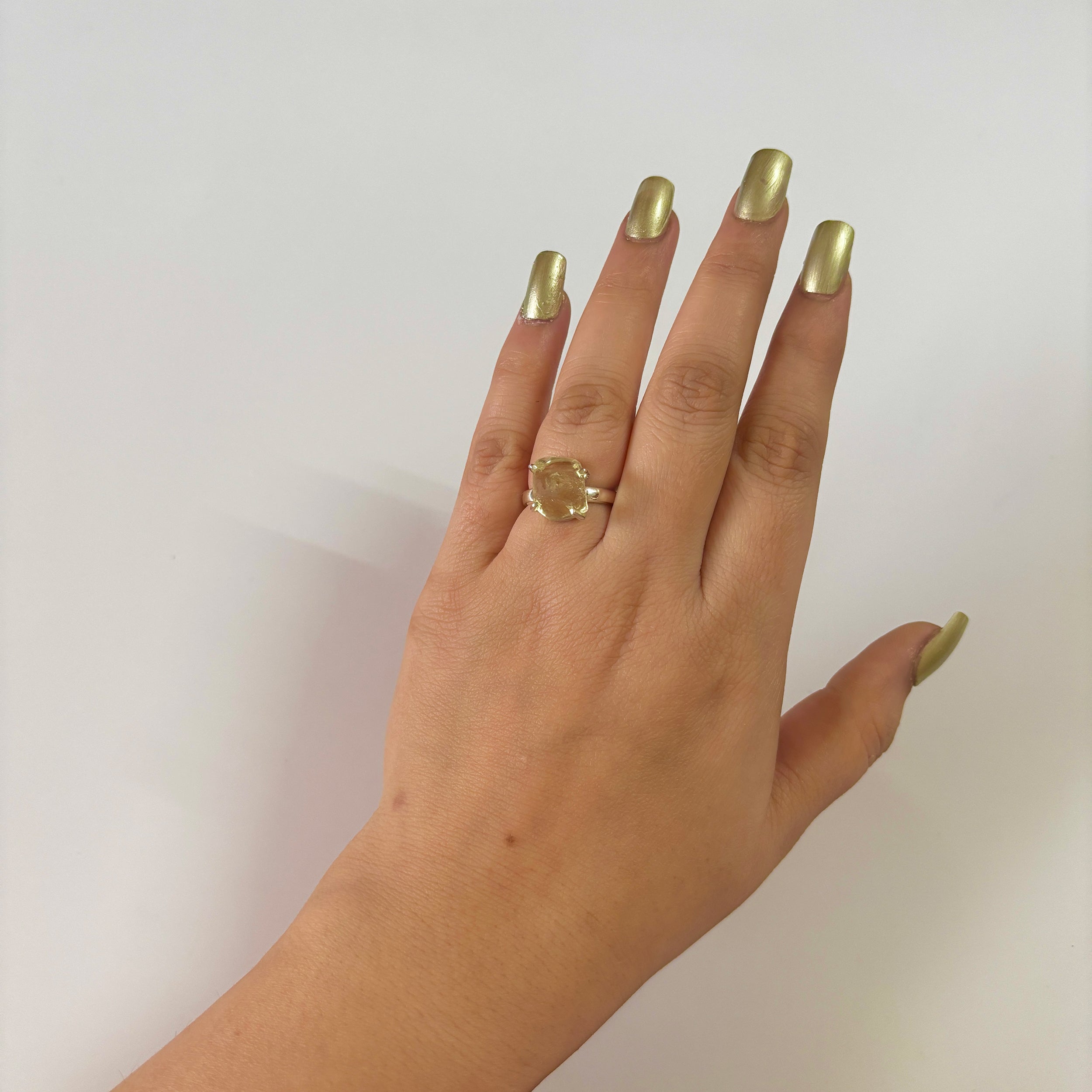 Libyan Desert Glass Ring-(LDG-2-21)