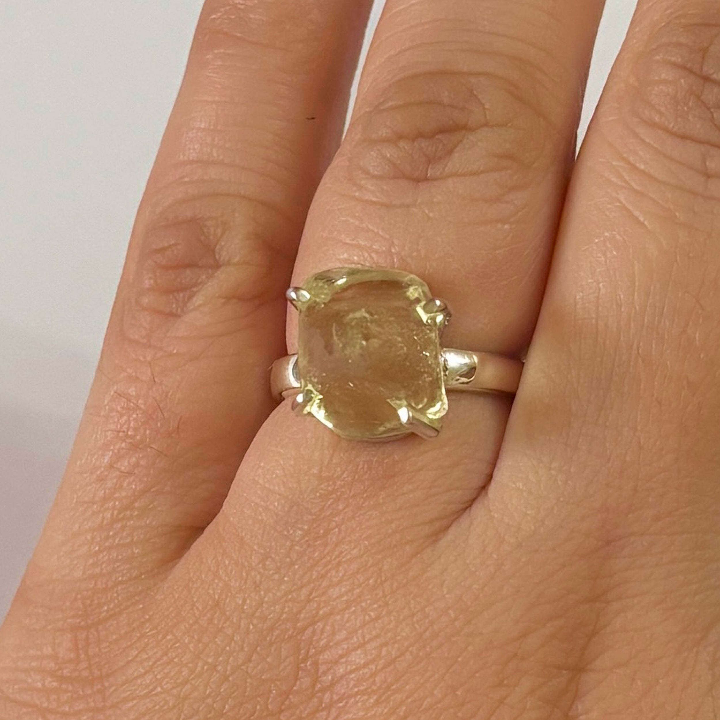 Libyan Desert Glass Ring-(LDG-2-21)