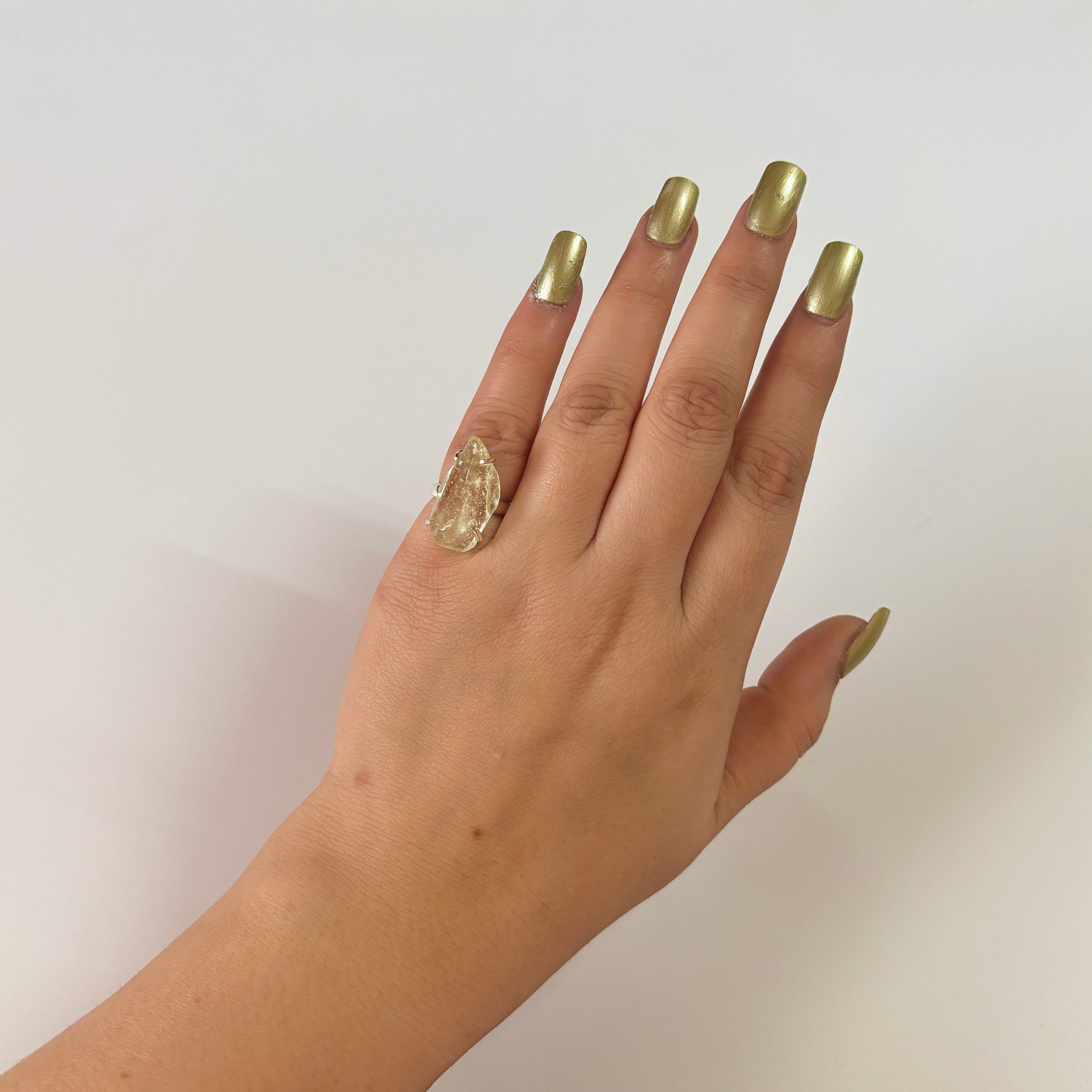 Libyan Desert Glass Ring-(LDG-2-22)