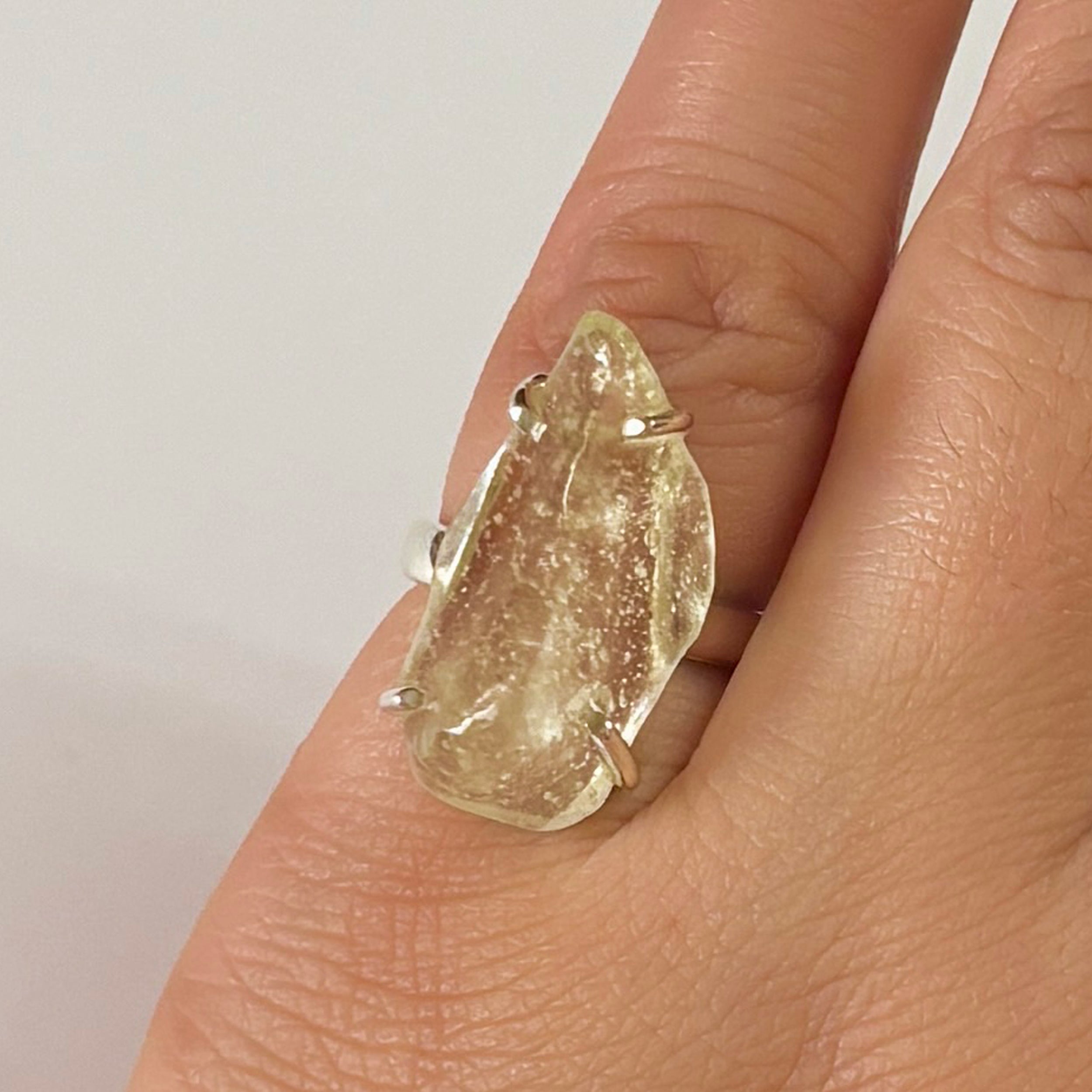 Libyan Desert Glass Ring-(LDG-2-22)