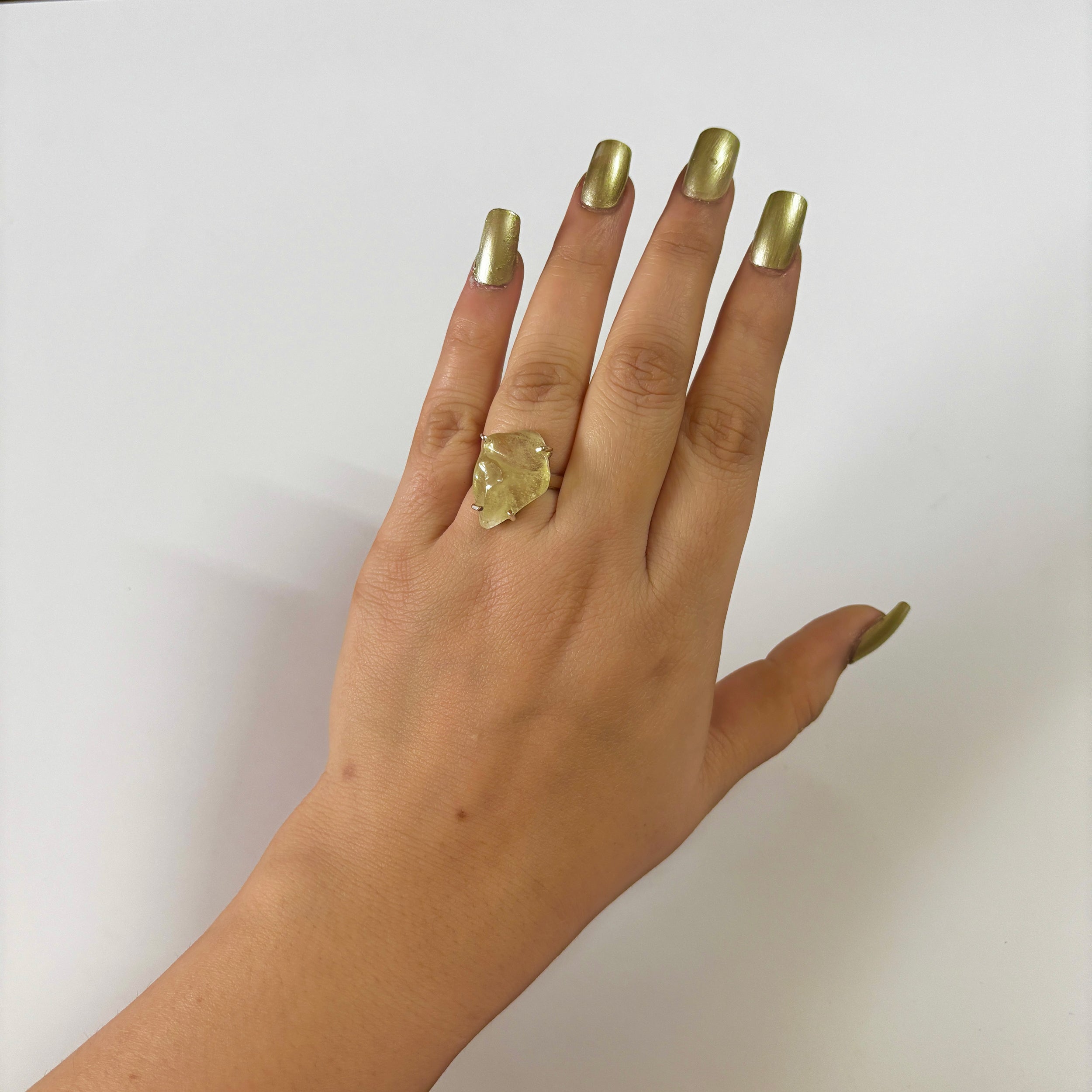 Libyan Desert Glass Ring-(LDG-2-24)