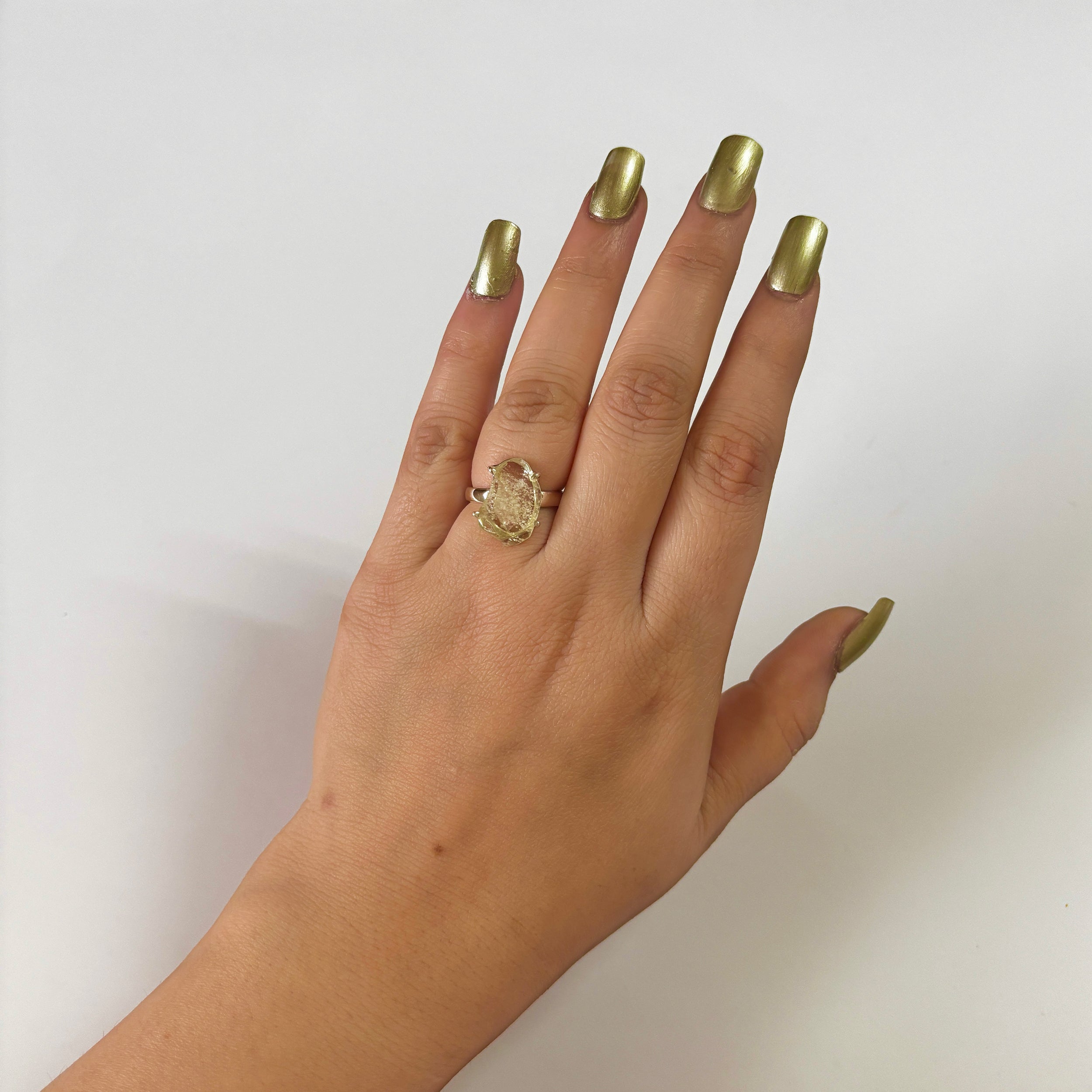 Libyan Desert Glass Ring-(LDG-2-25)