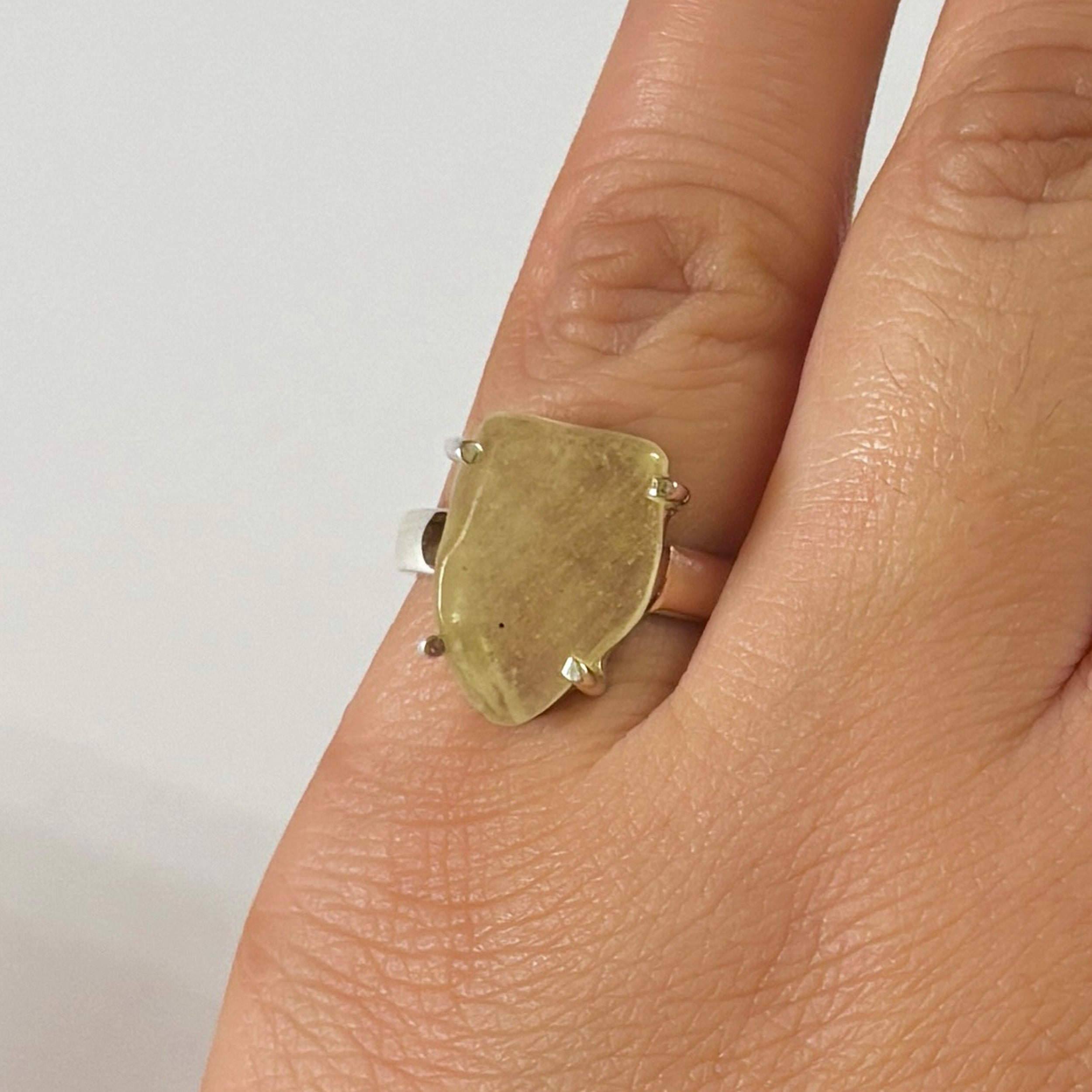 Libyan Desert Glass Ring-(LDG-2-26)