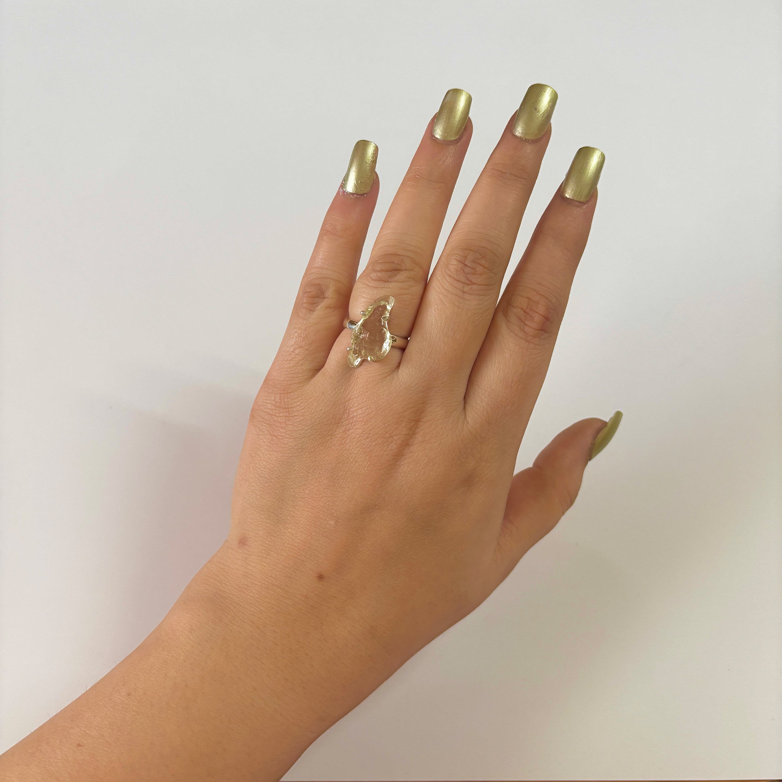 Libyan Desert Glass Ring-(LDG-2-27)