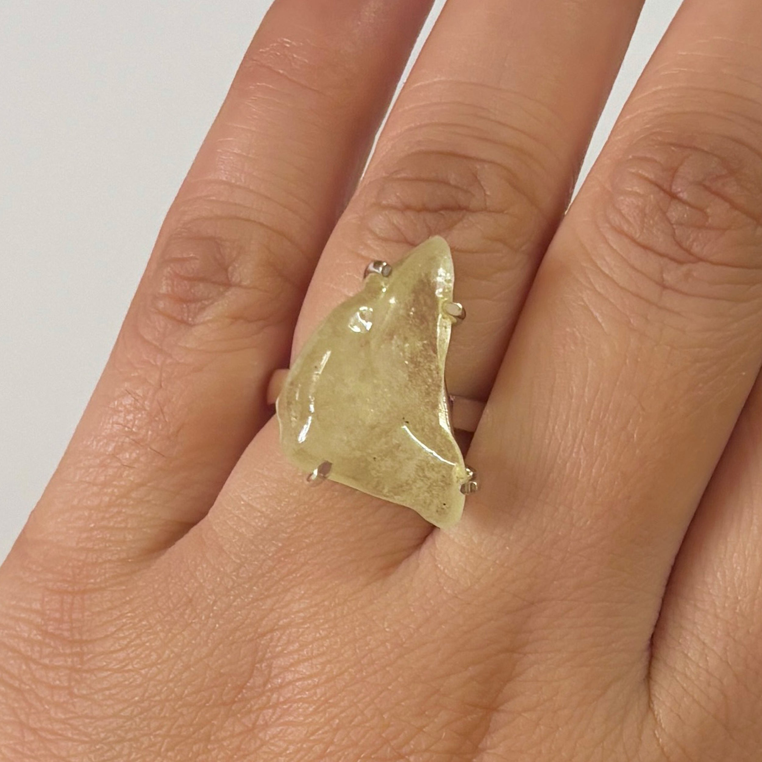 Libyan Desert Glass Ring-(LDG-2-3)