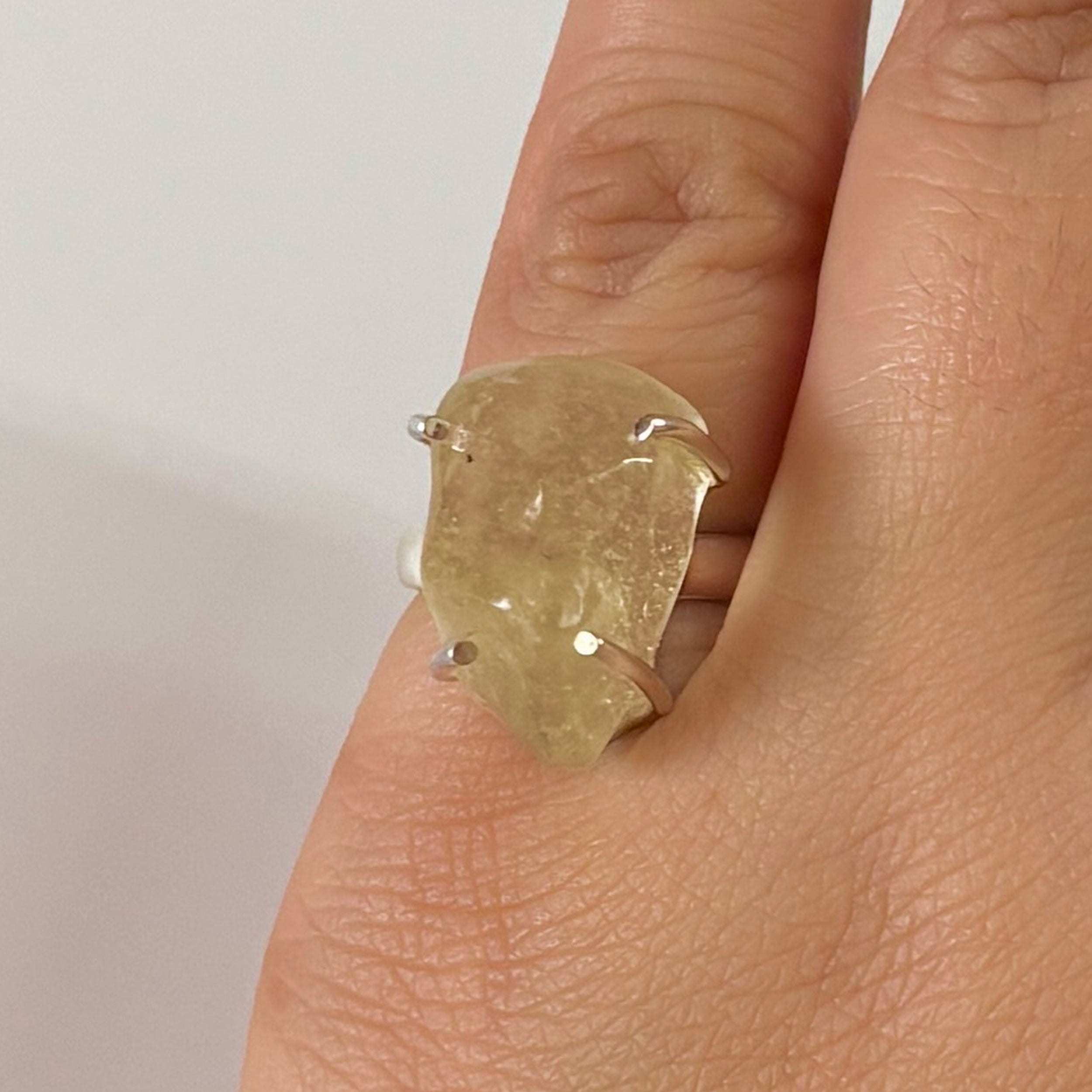 Libyan Desert Glass Ring-(LDG-2-30)