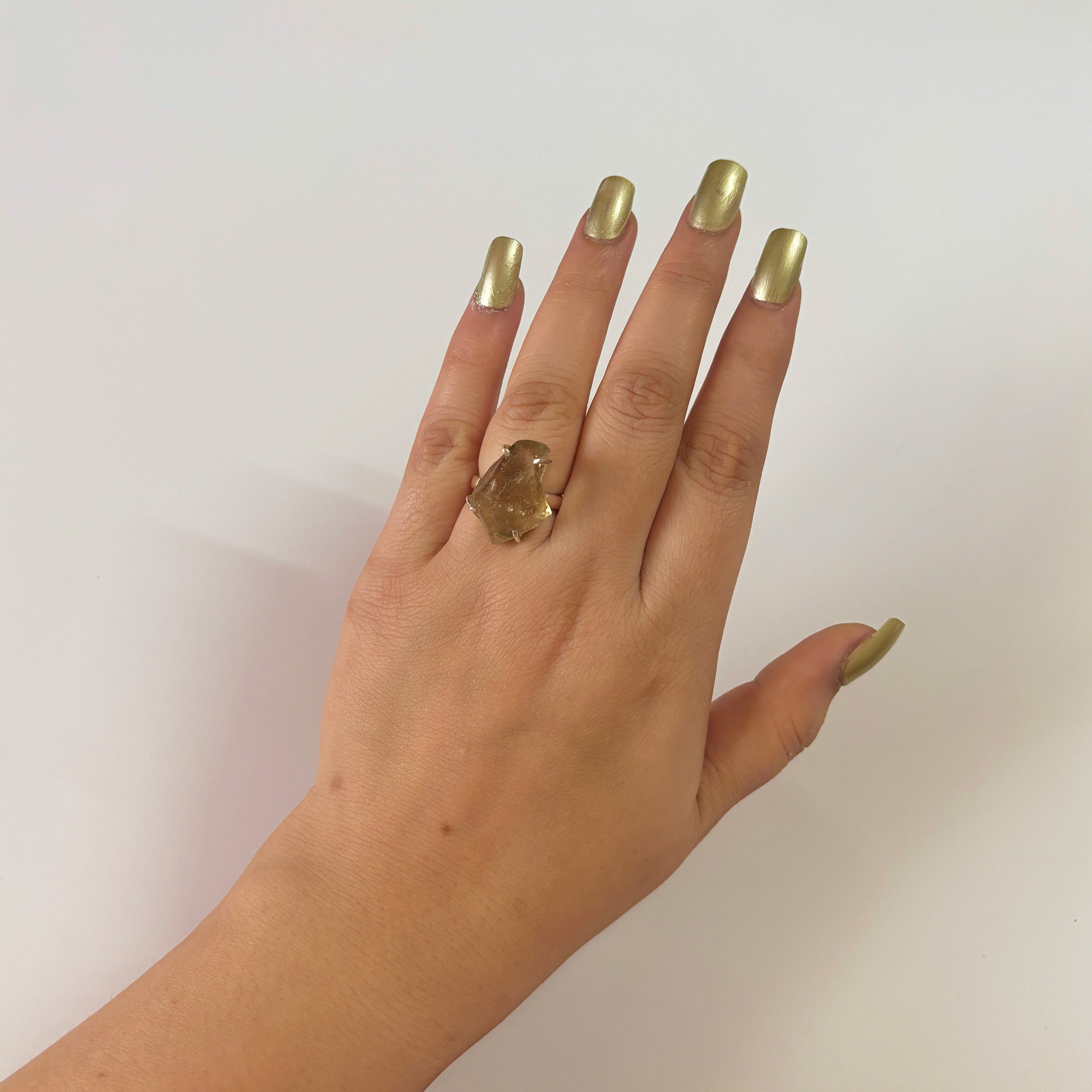 Libyan Desert Glass Ring-(LDG-2-31)