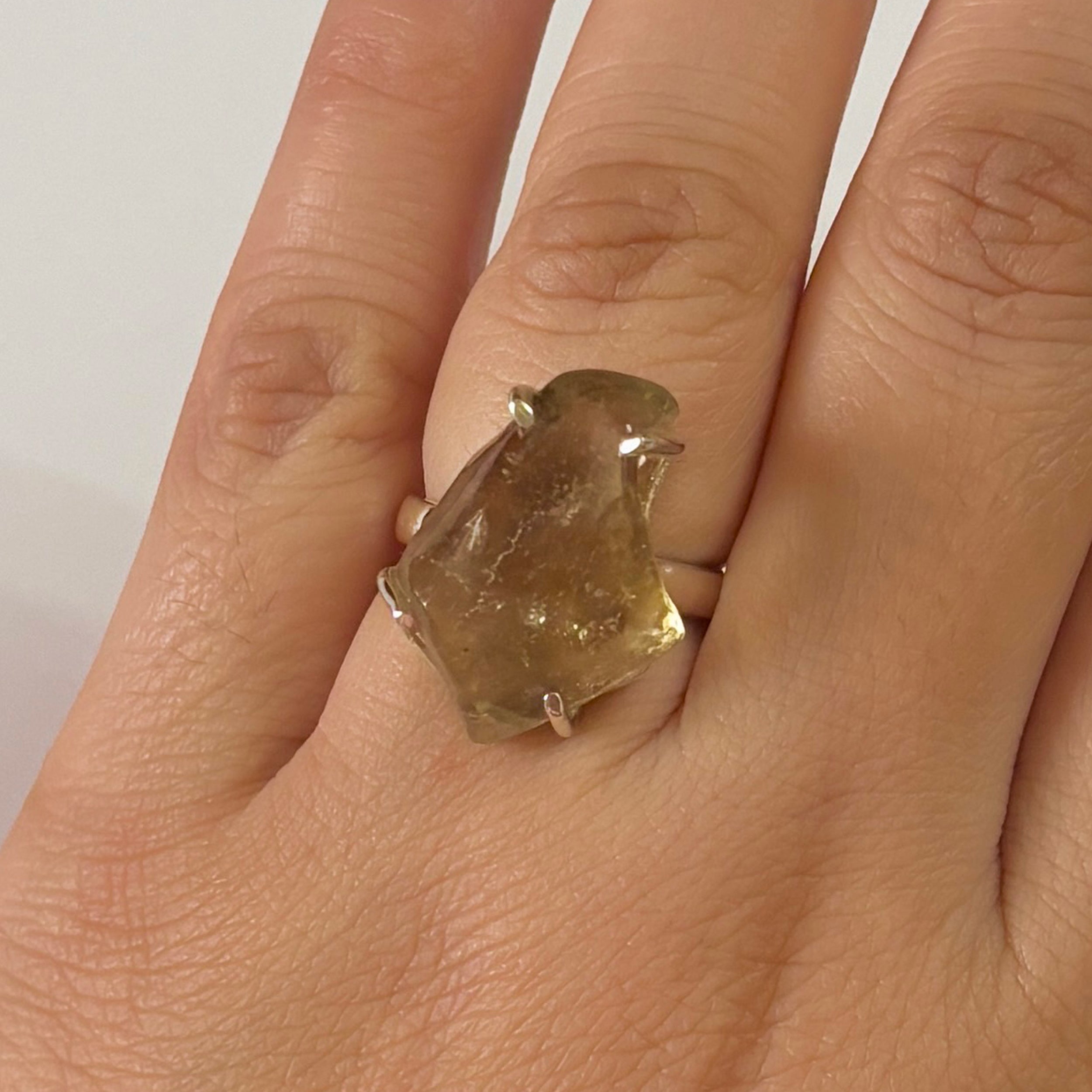 Libyan Desert Glass Ring-(LDG-2-31)