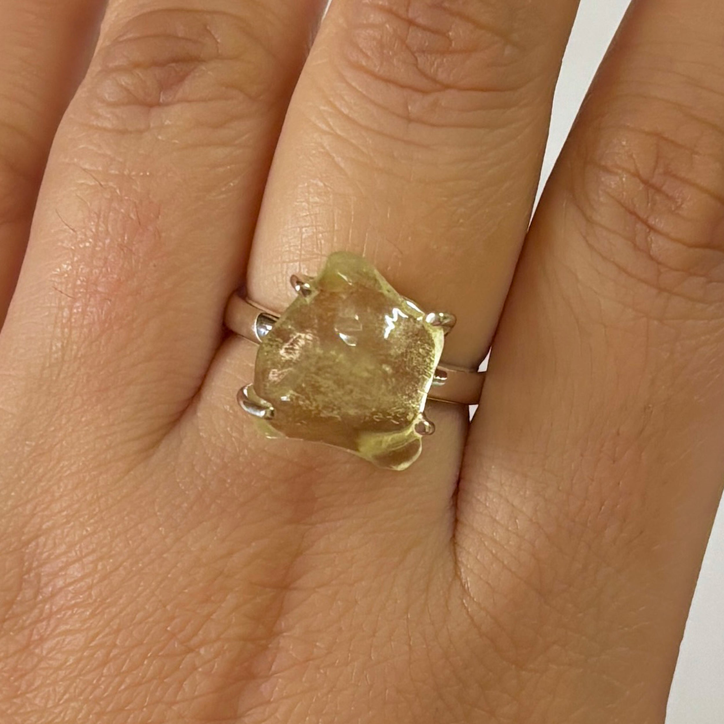 Libyan Desert Glass Ring-(LDG-2-34)