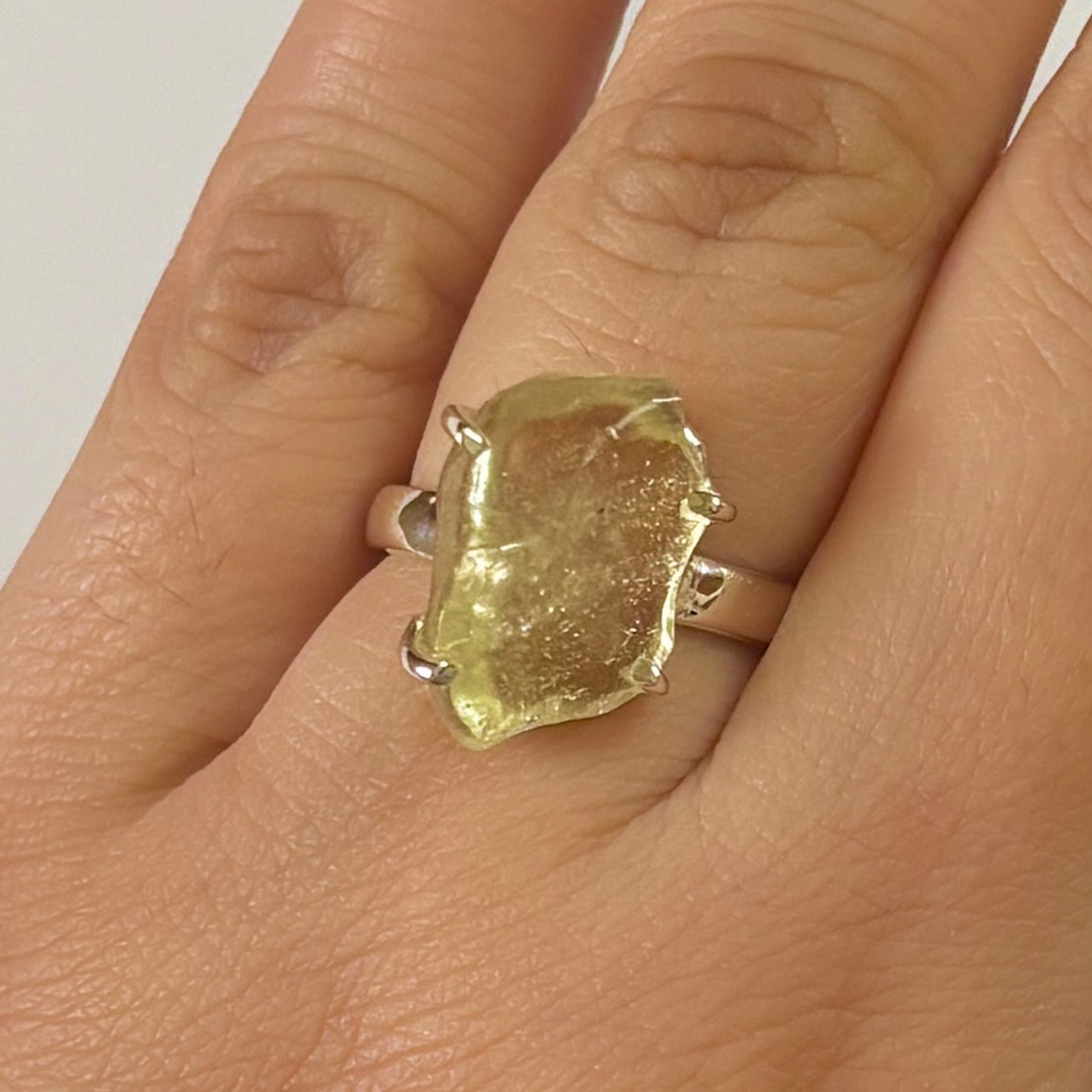 Libyan Desert Glass Ring-(LDG-2-36)