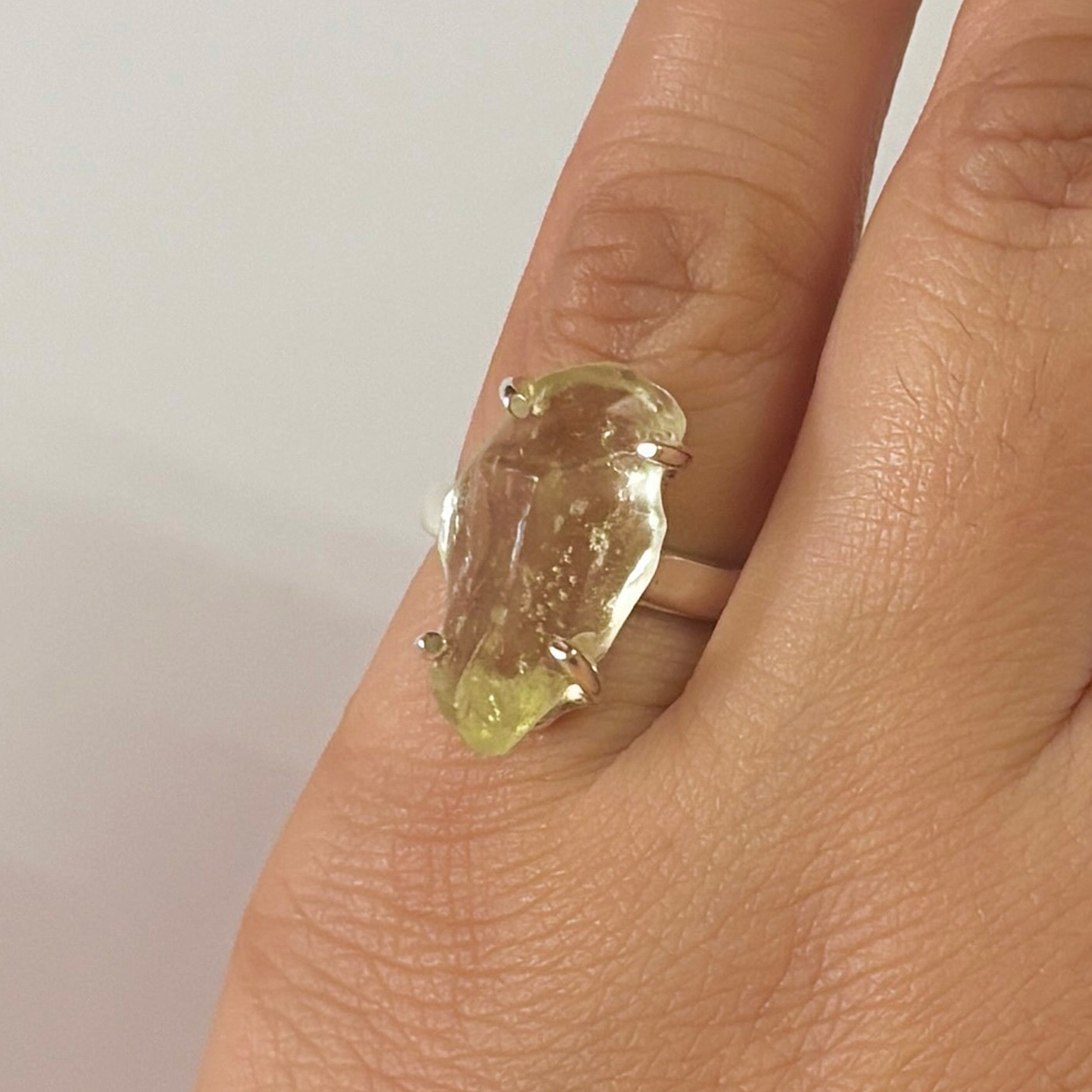 Libyan Desert Glass Ring-(LDG-2-39)