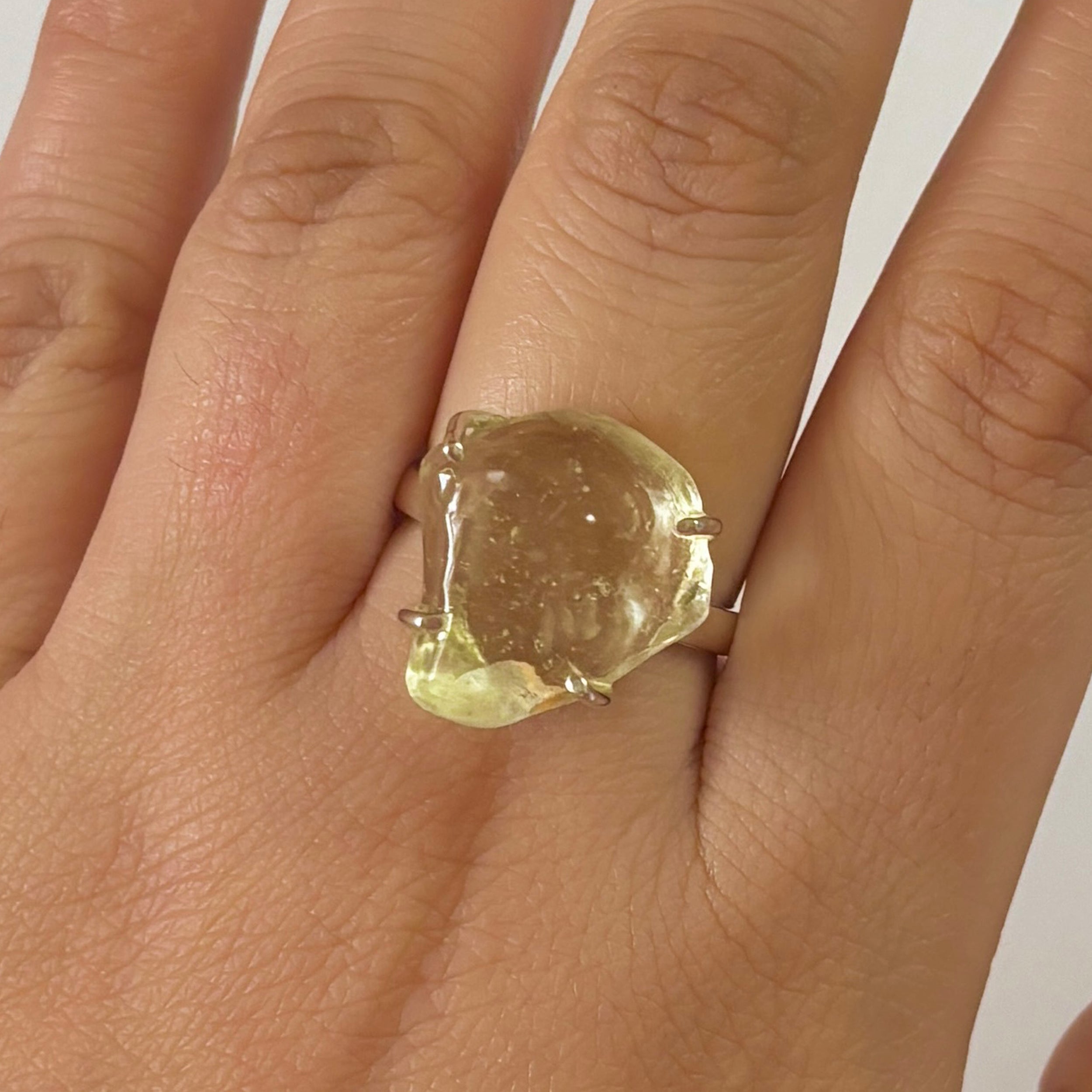 Libyan Desert Glass Ring-(LDG-2-41)