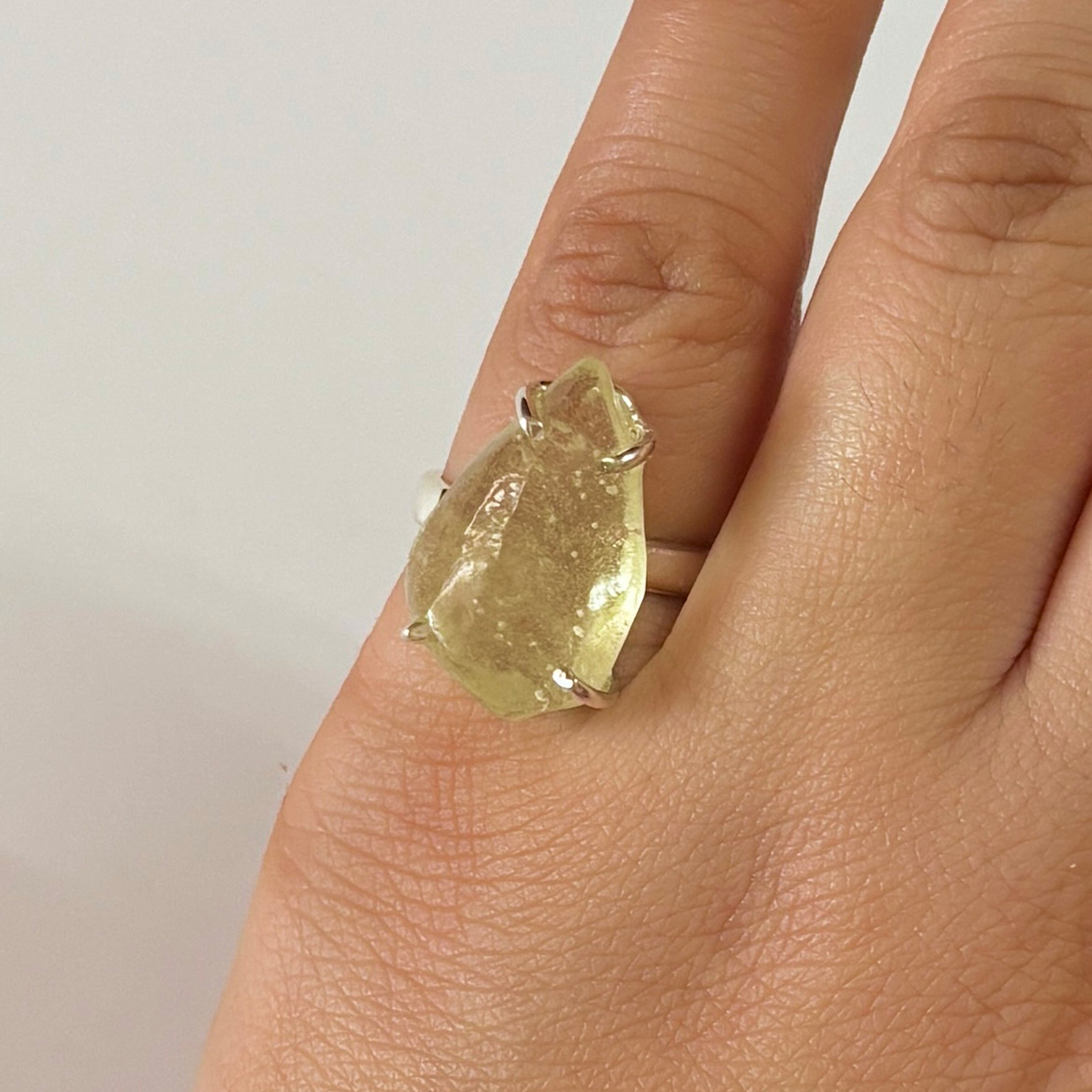 Libyan Desert Glass Ring-(LDG-2-42)