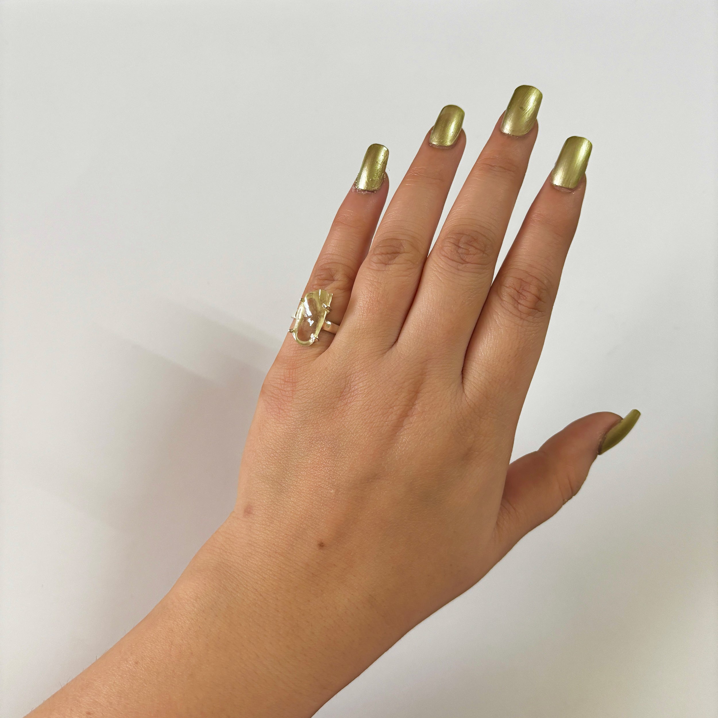 Libyan Desert Glass Ring-(LDG-2-47)