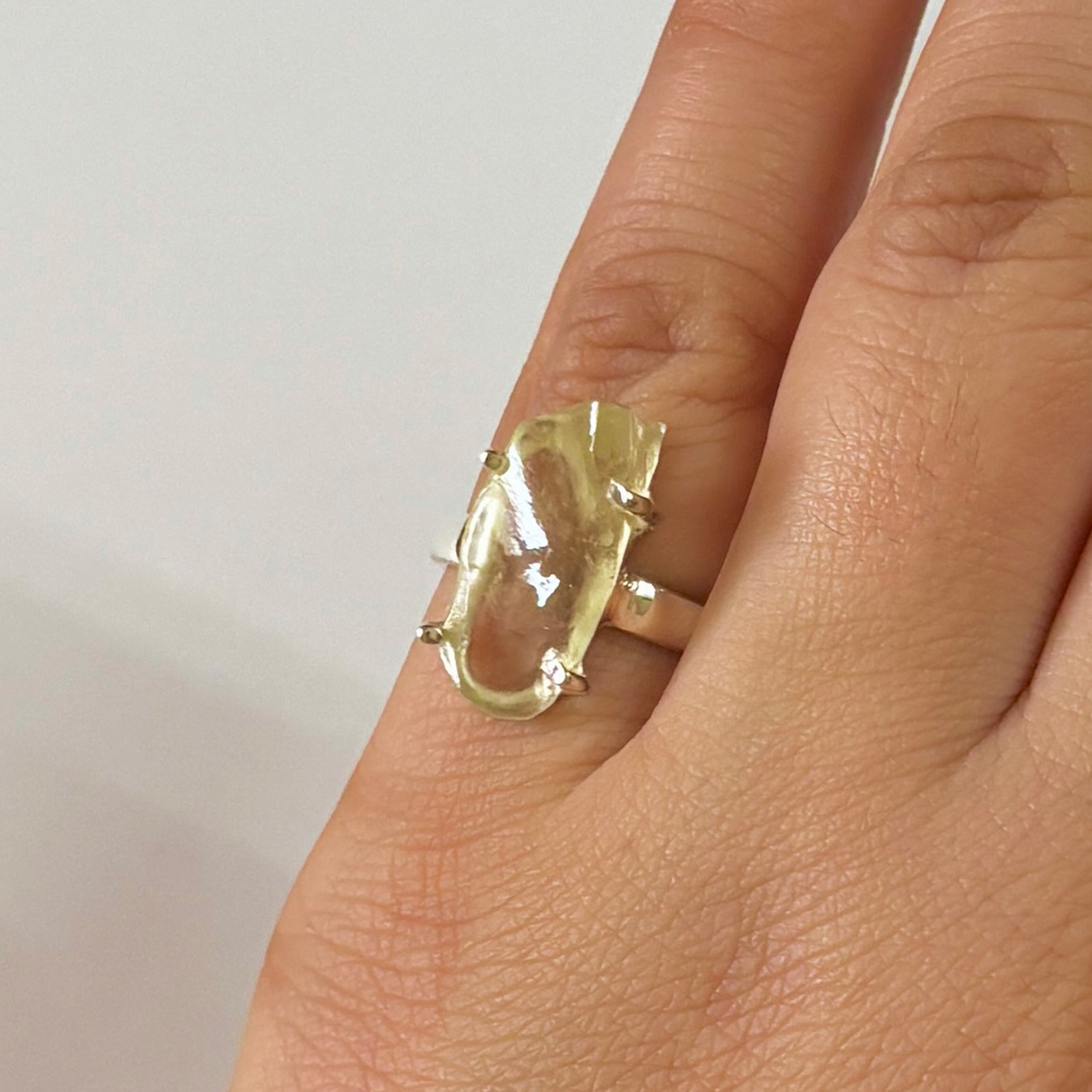 Libyan Desert Glass Ring-(LDG-2-47)