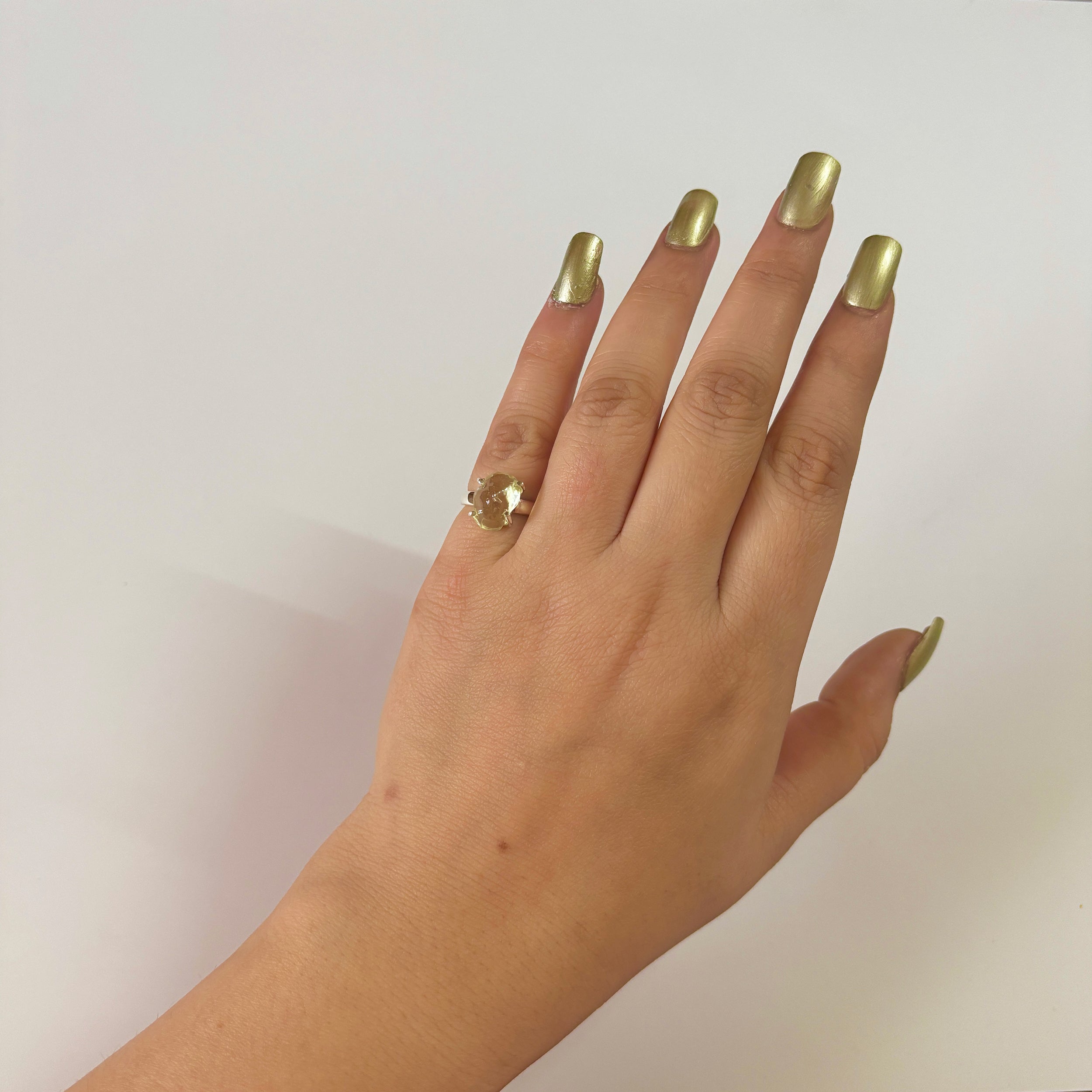 Libyan Desert Glass Ring-(LDG-2-48)
