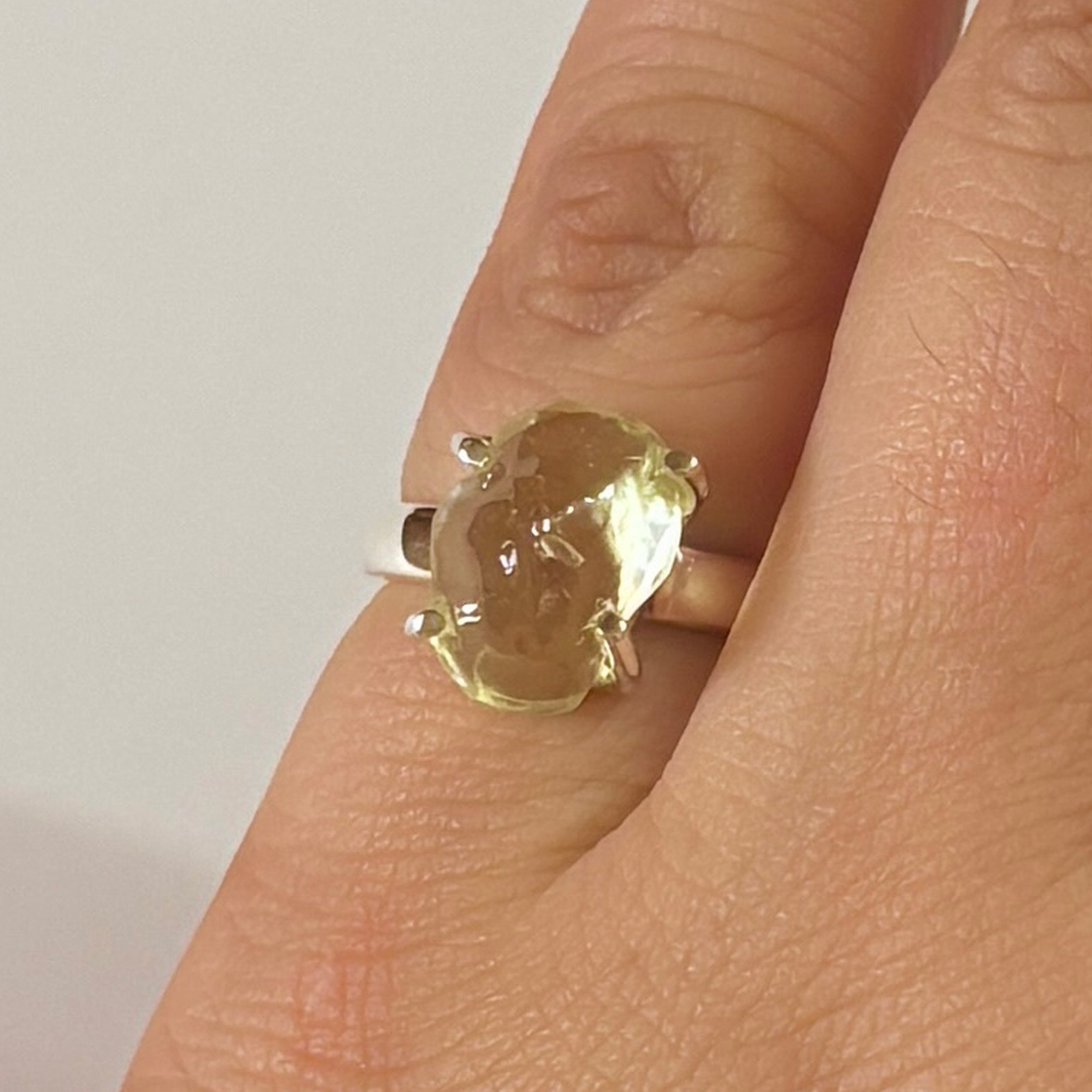 Libyan Desert Glass Ring-(LDG-2-48)