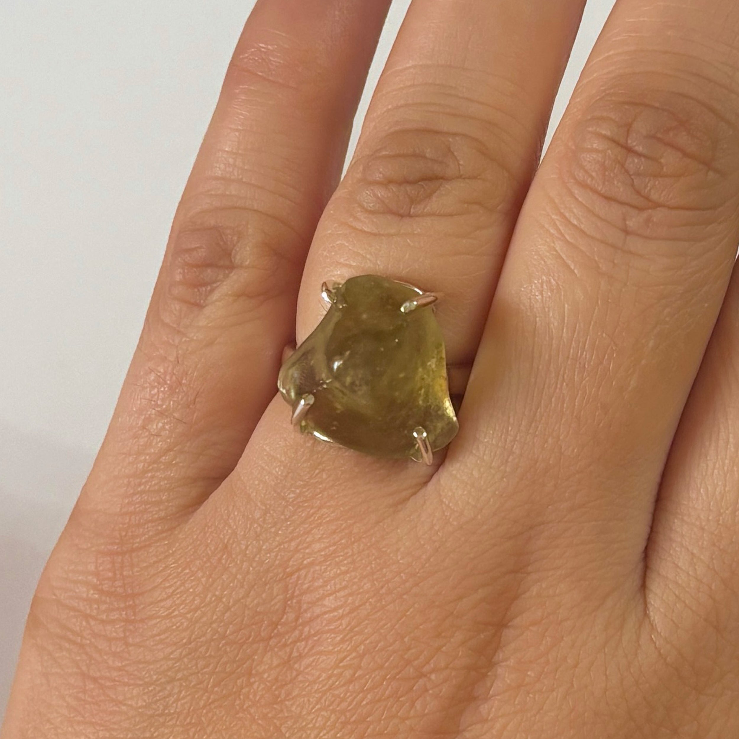 Libyan Desert Glass Ring-(LDG-2-5)