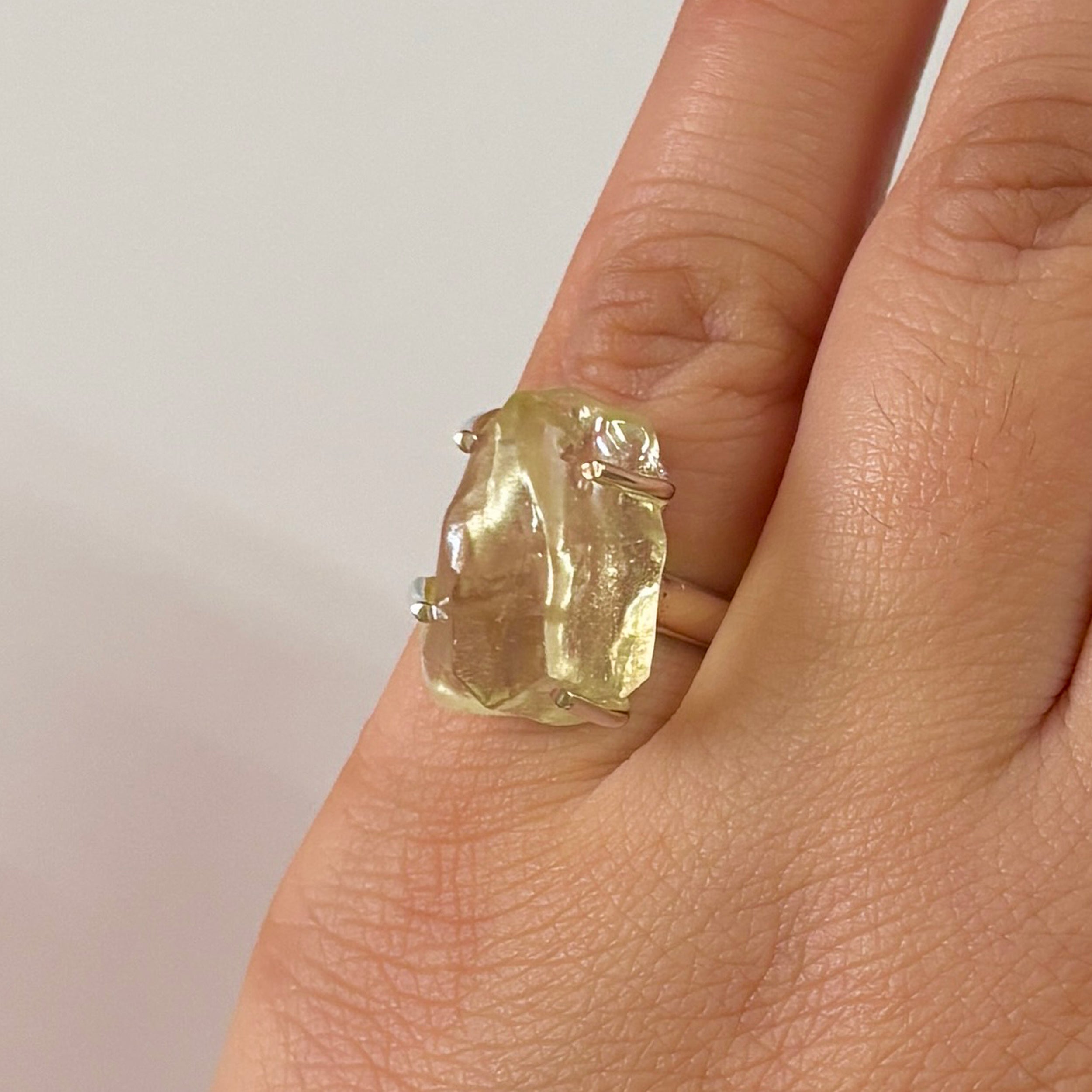 Libyan Desert Glass Ring-(LDG-2-51)