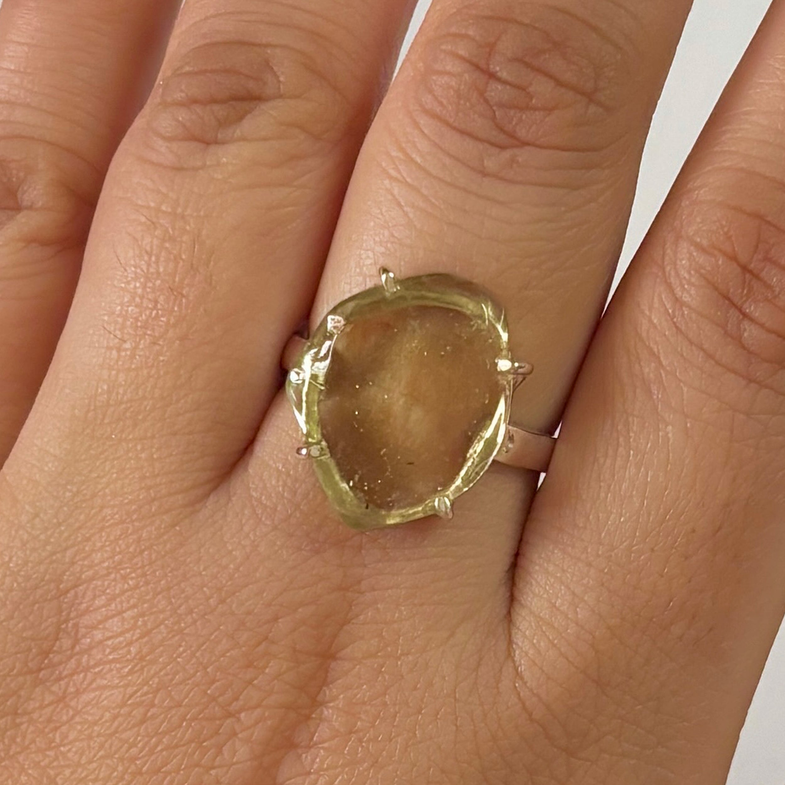 Libyan Desert Glass Ring-(LDG-2-54)
