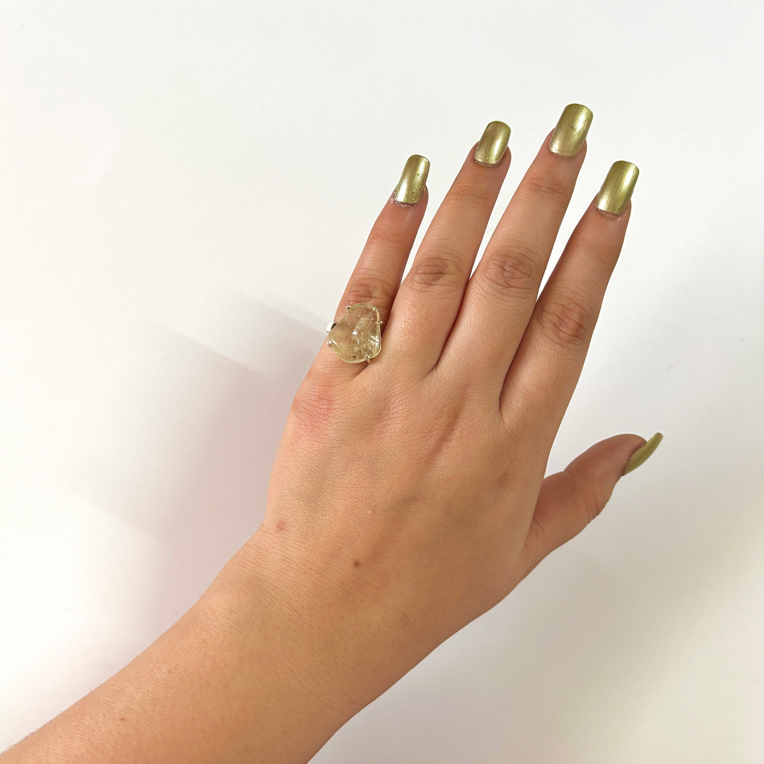 Libyan Desert Glass Ring-(LDG-2-58)