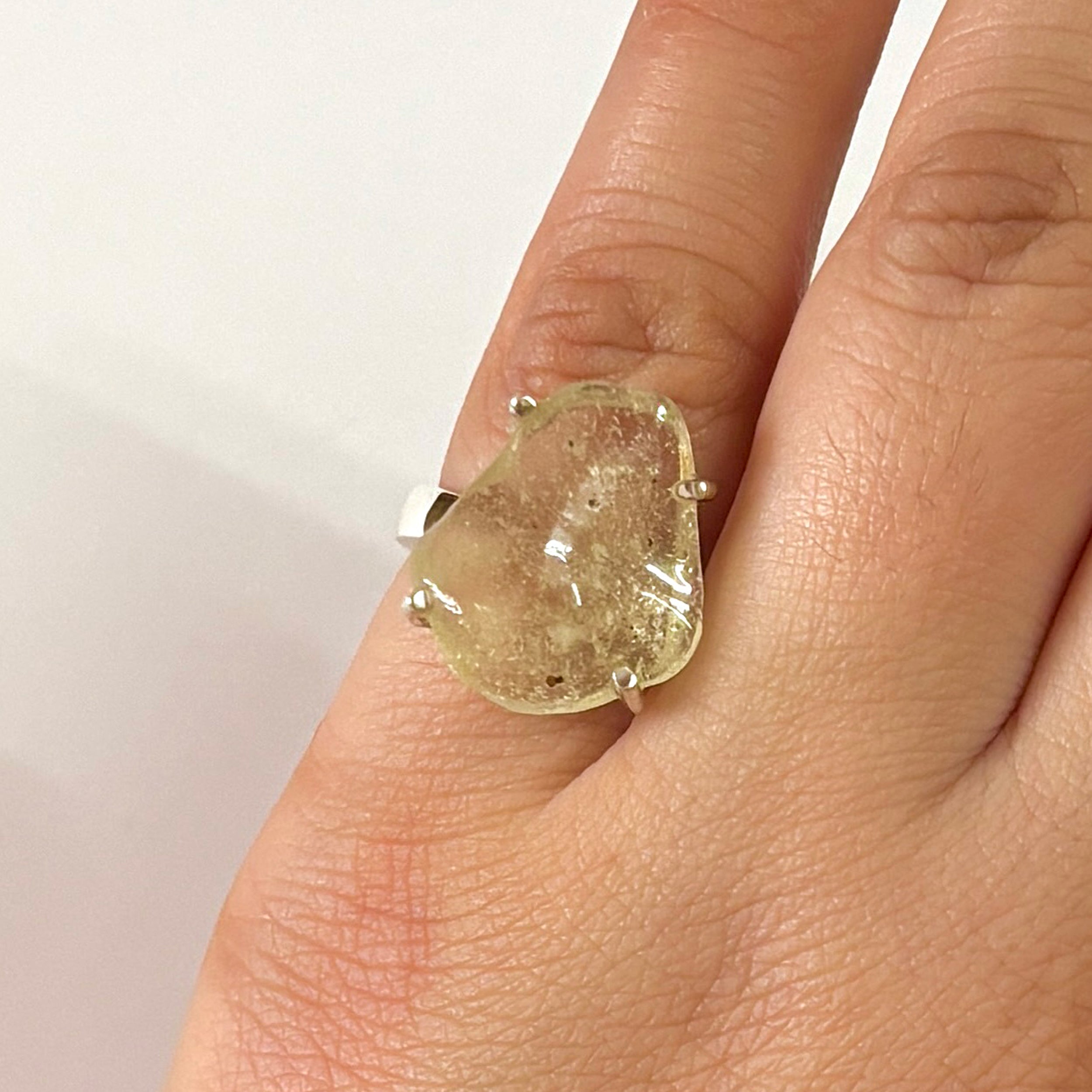 Libyan Desert Glass Ring-(LDG-2-58)