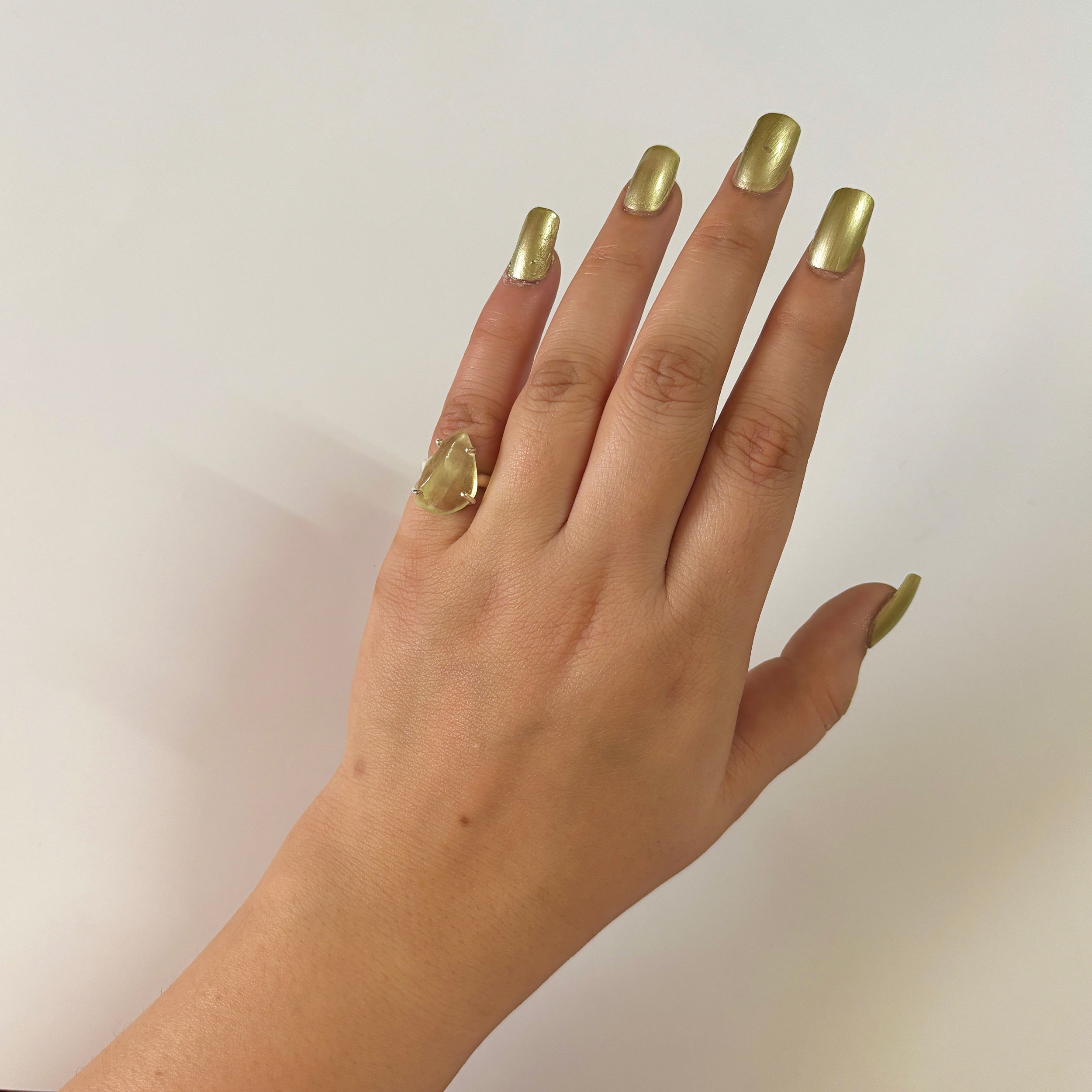 Libyan Desert Glass Ring-(LDG-2-59)