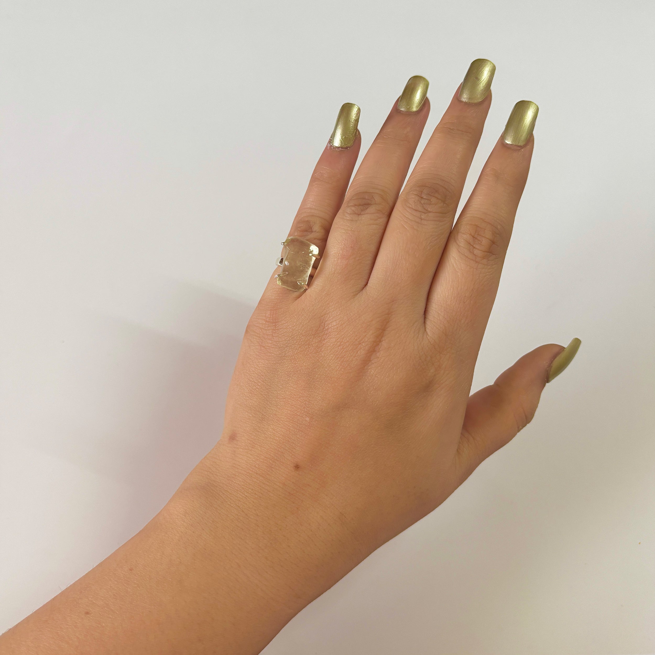 Libyan Desert Glass Ring-(LDG-2-6)