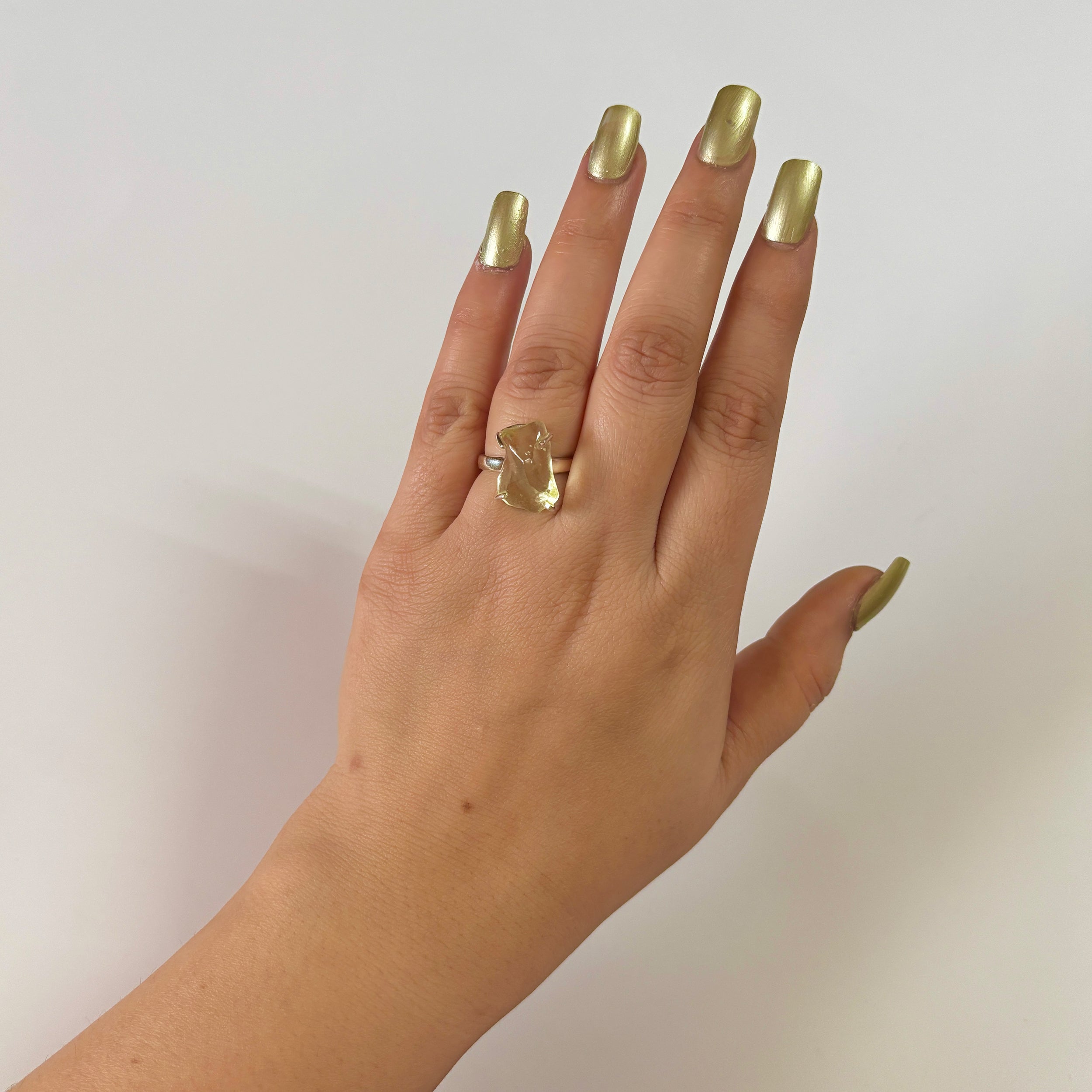 Libyan Desert Glass Ring-(LDG-2-61)