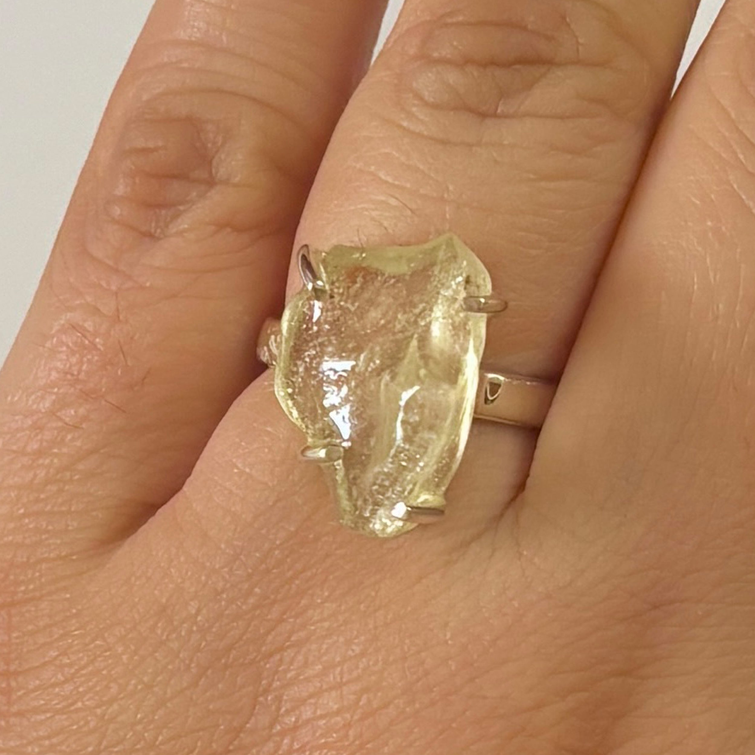 Libyan Desert Glass Ring-(LDG-2-63)
